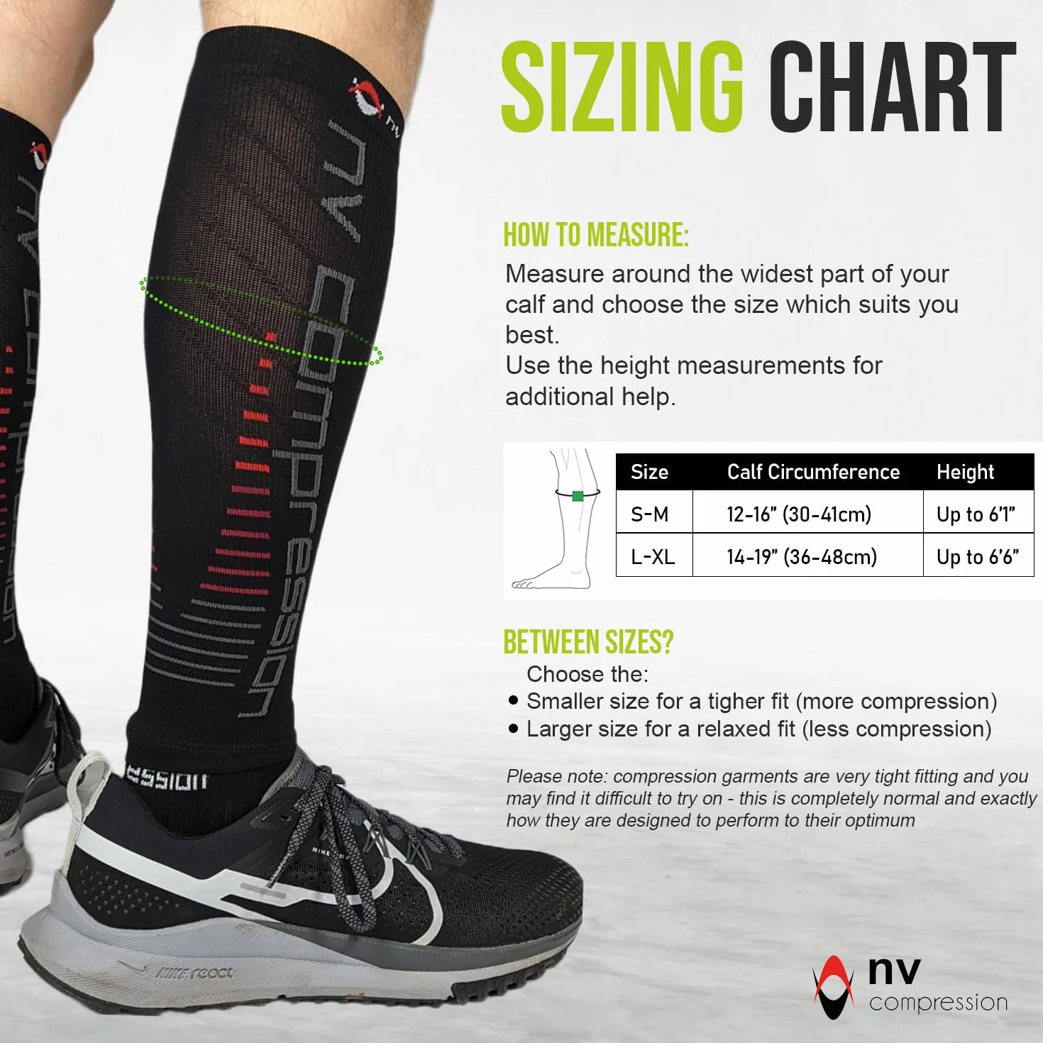 Race and Recover Calentadores de pantorrilla de compresión Negros - Compression Calf Sleeves - Sports Recovery, Work, Flight - Running, Cycling, Gym (Black/Red Stripes, S-M)