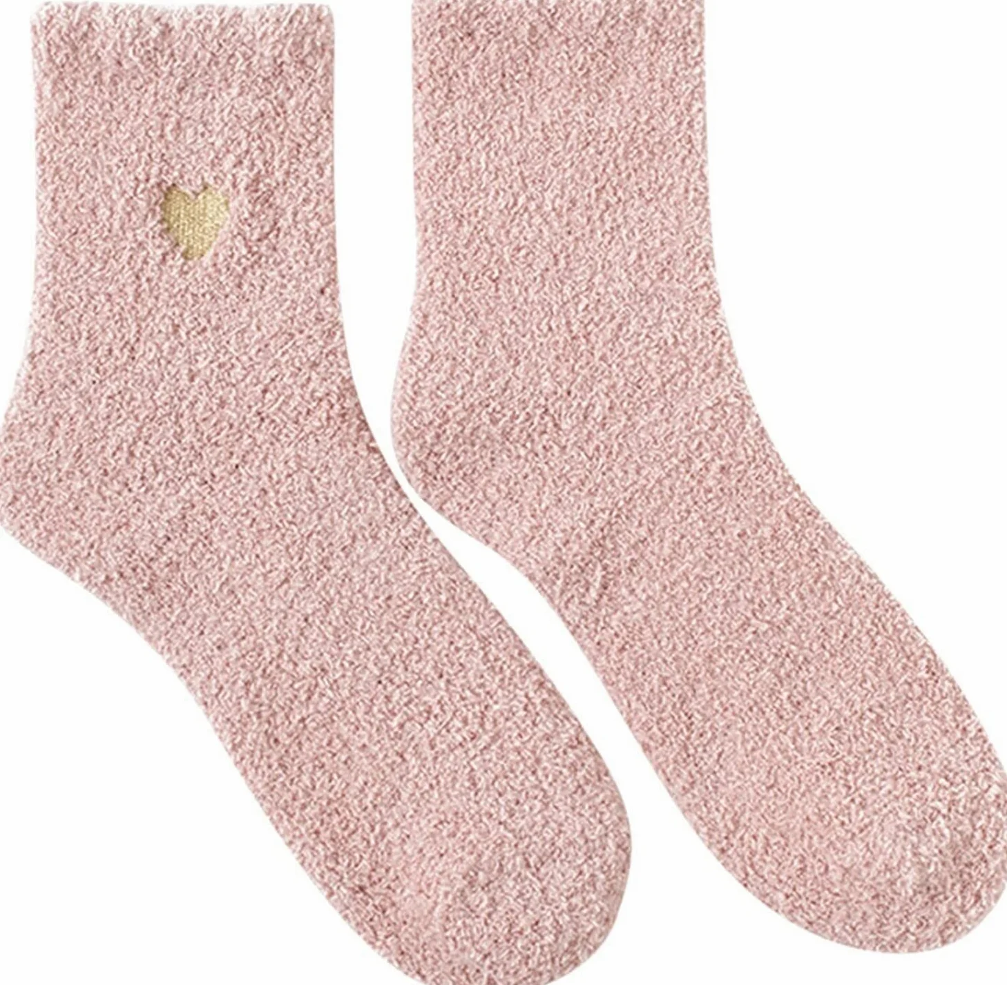 Calcetines Termicos 12 Pares De Calcetines Térmicos De Invierno Para Mujer Con Patrón De Corazón De Amor, Esponjosos, Súper Suaves Y Cálidos Calcetines Invierno