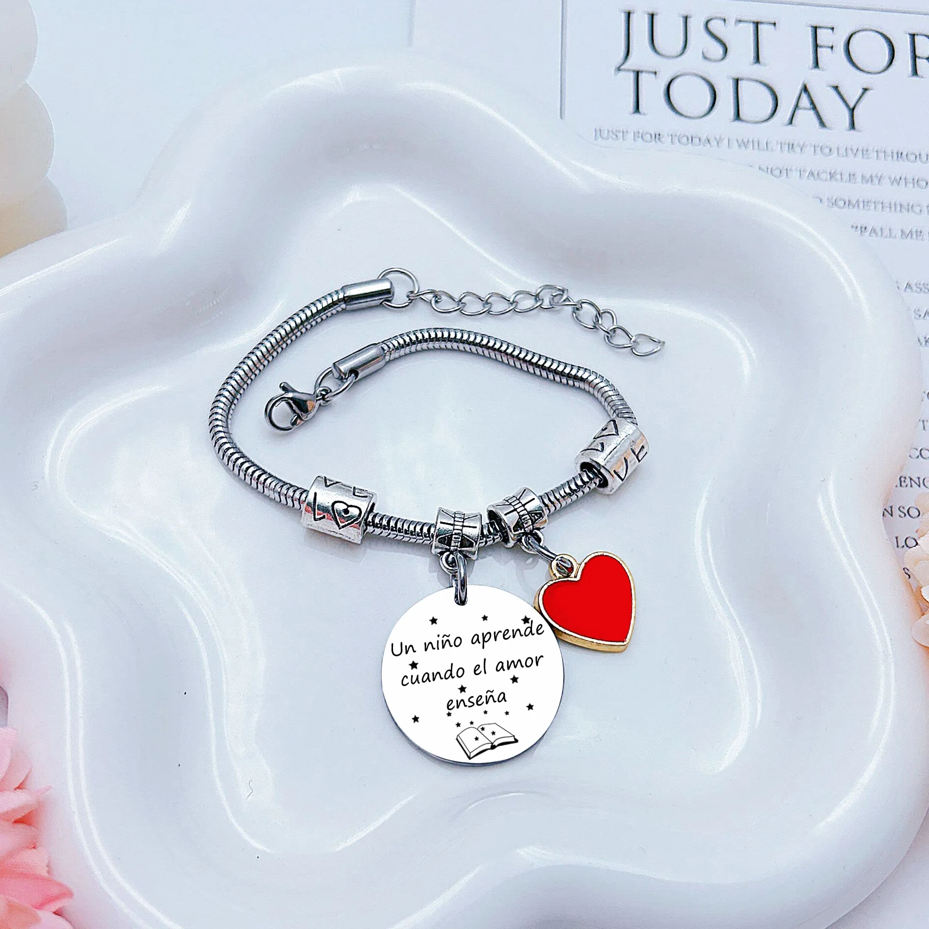 Pulsera Maestro Regalo Grabado Graduación Cumpleaños