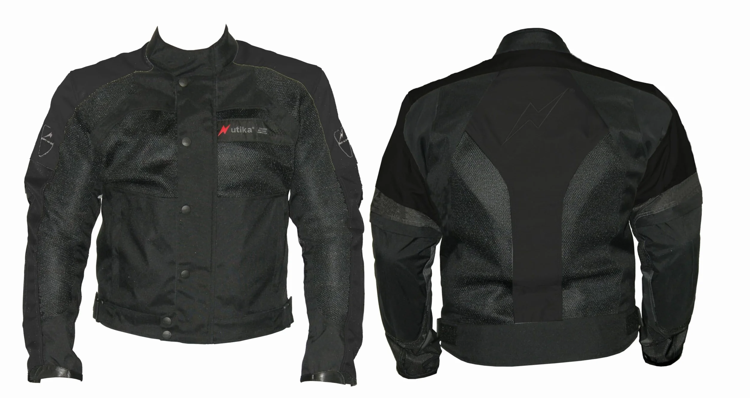 RBR Maxdura Chaqueta Moto Protectores Desmontables Homologada Talla L Negro