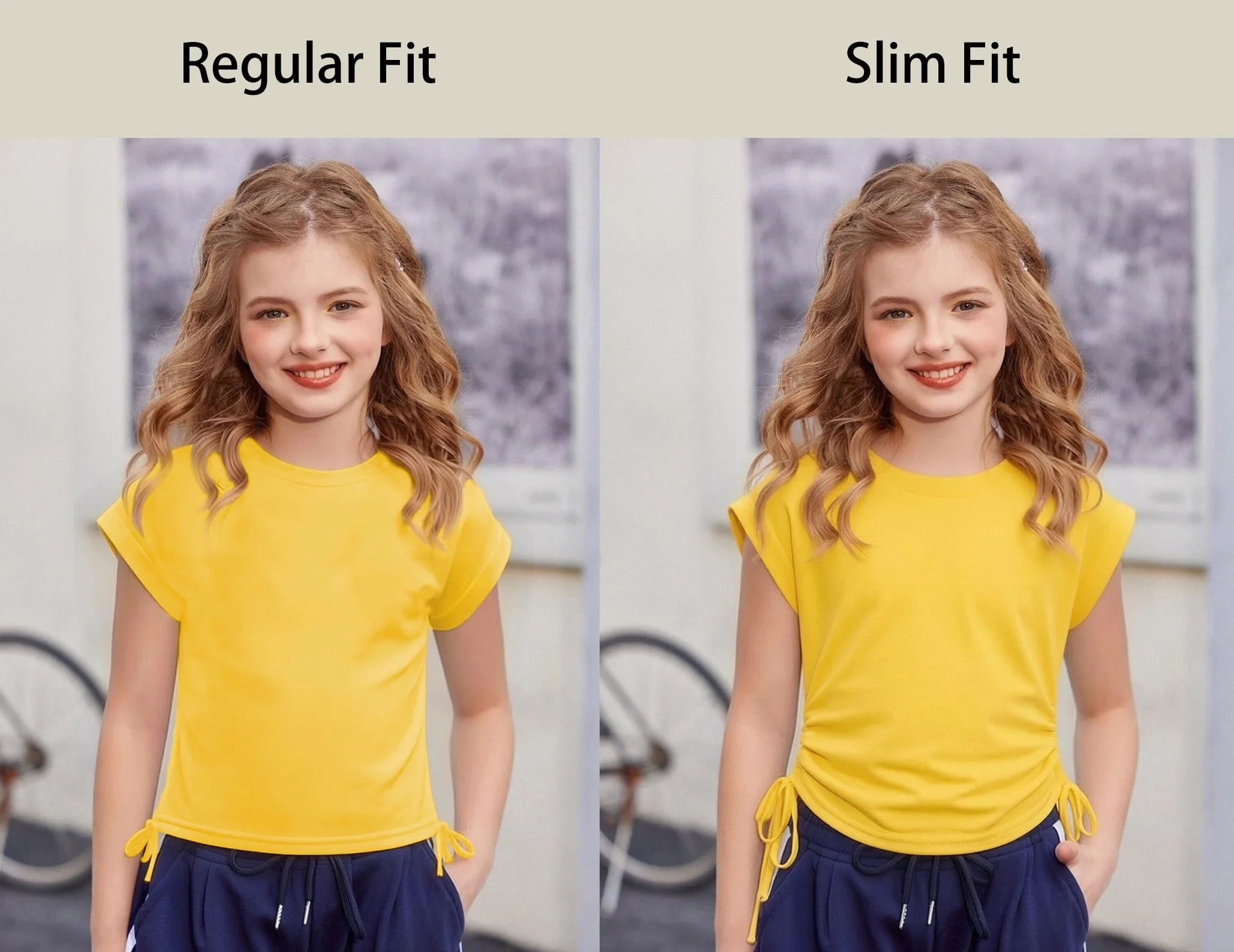 Arshiner Niñas Camisetas Manga Corta Extended Shoulder Niños Verano T-Shirt Algodón Cuello Redondo Manga Corta Shirt y Cordón para Niñas 6-14 Años