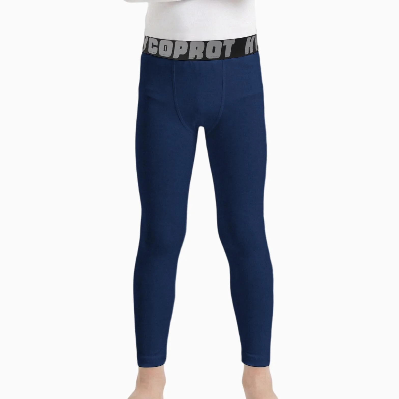 HYCOPROT Pantalones Térmica de Compresión para Niños Tights Leggings con Forro Polar Transpirable Mallas Térmicos de Secado Rápido Ropa Interior para Correr Fútbol y Baloncesto