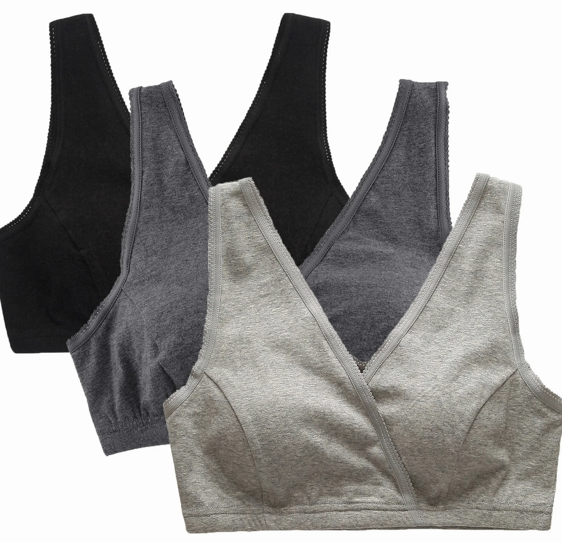 CAKYE Cotton Maternity Nursing Sleep Bra Bralette Breastfeeding Lounge Bras