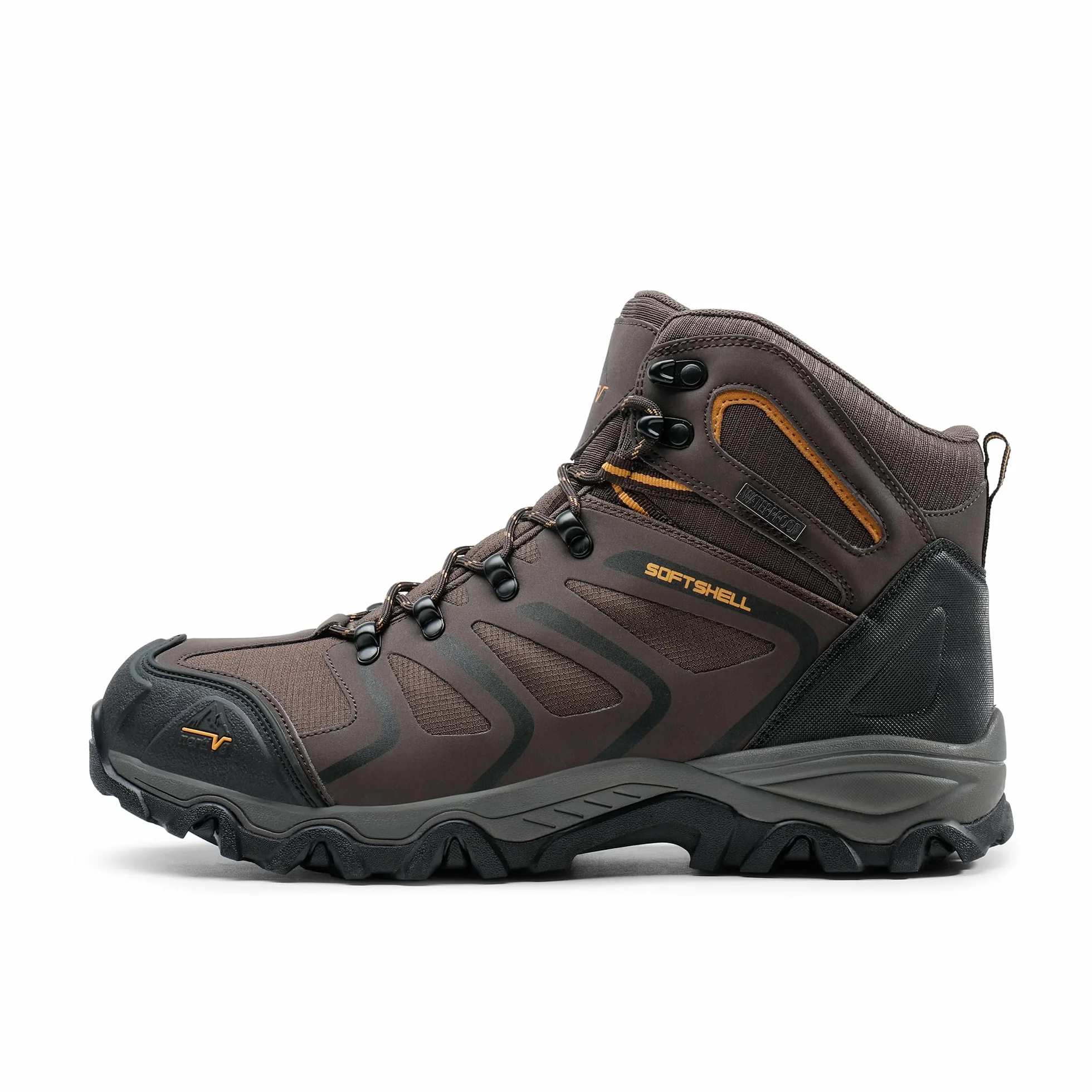 NORTIV 8 Botas de Montaña Zapatos de Senderismo Hombres Zapatillas Trekking Impermeables Ligeros al Aire Libre 160448_M-E