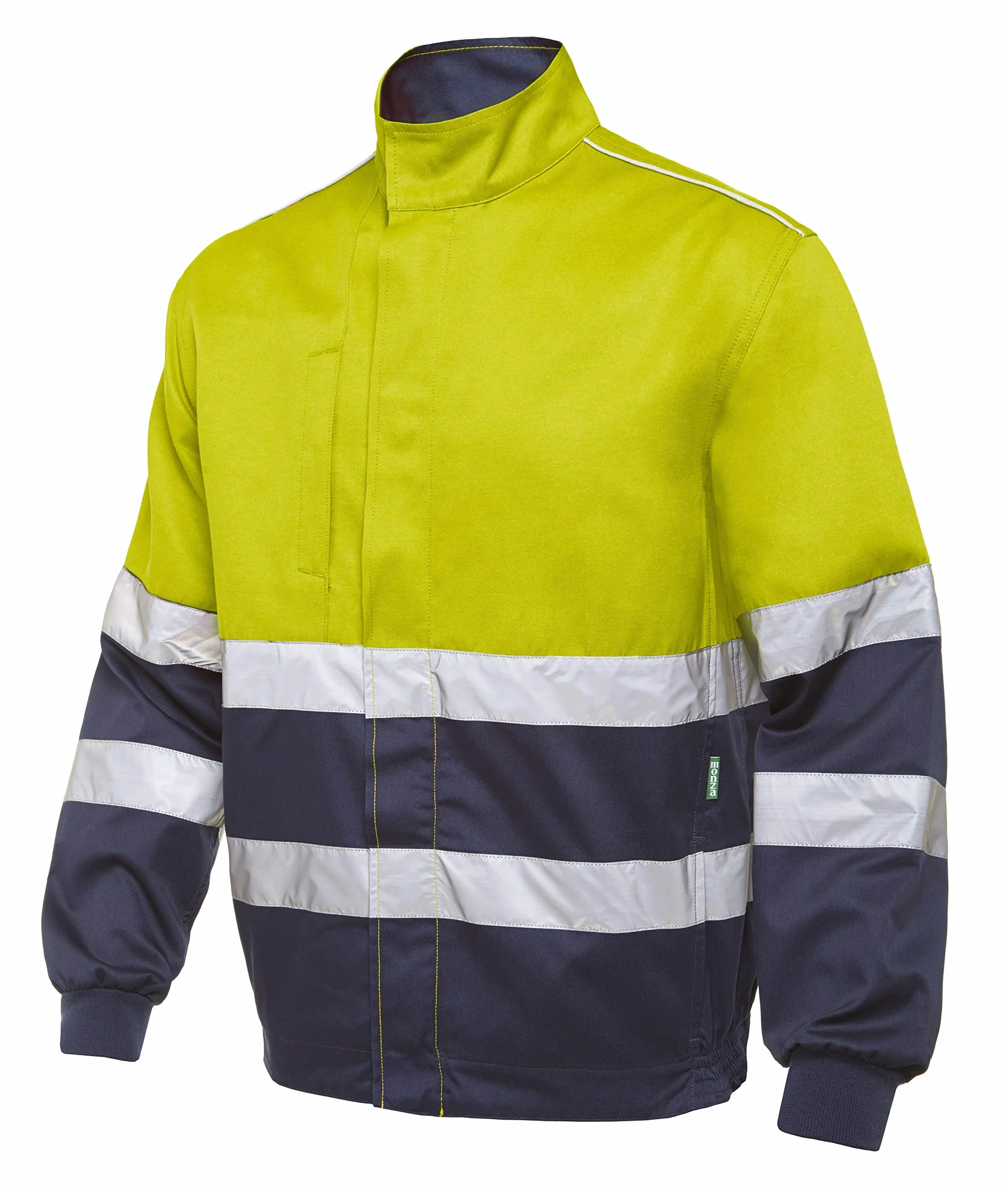 Chaqueta De Trabajo Reflectante combinada Alta Visibilidad de Hombre Profesional. Chaqueta combinada de alta visibilidad y reflectante. Disponible en diferentes tallas de la 48 a la 70. Ref: 4759