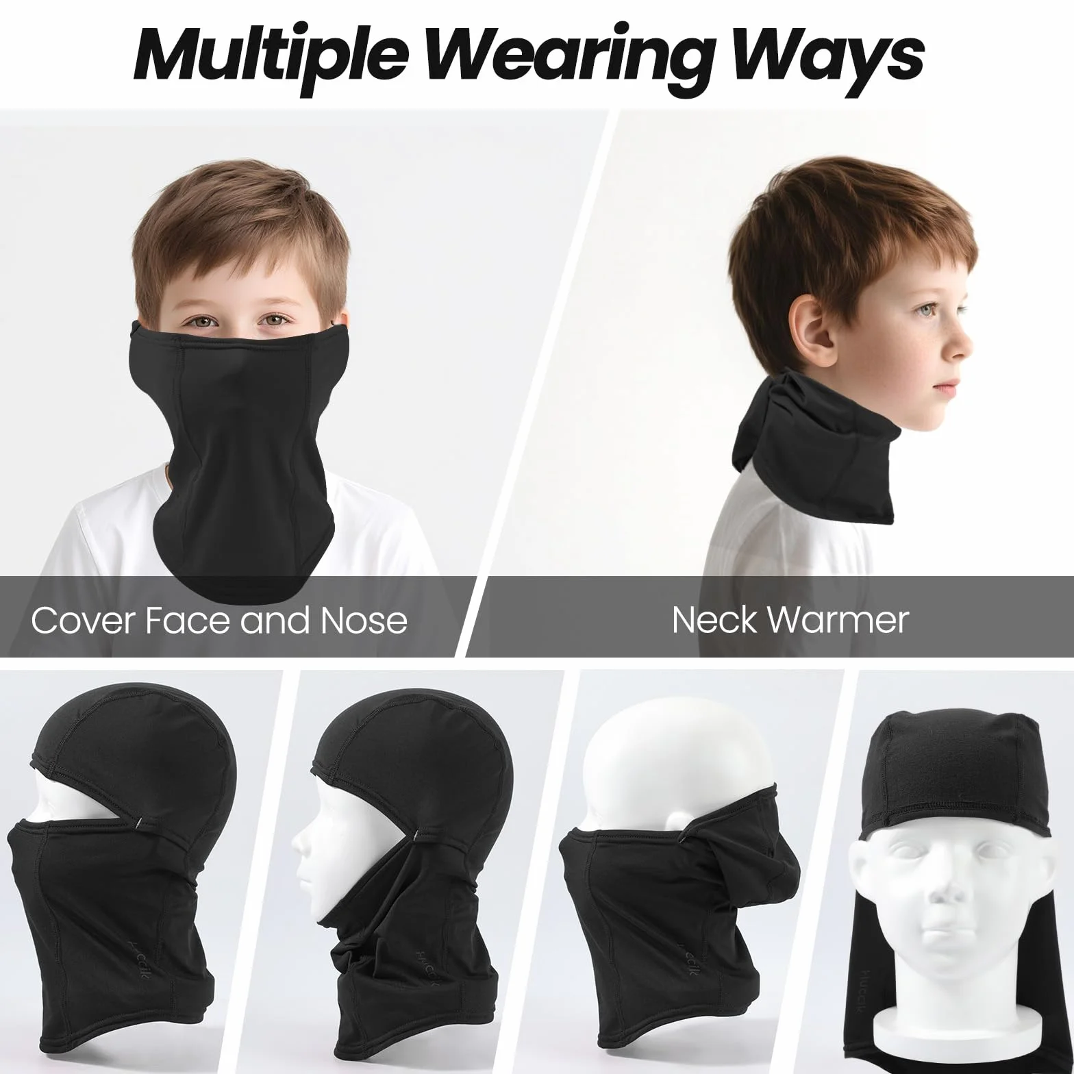 Máscara de Esquí Antiviento Térmica para Niños Balaclava Invierno Ciclismo