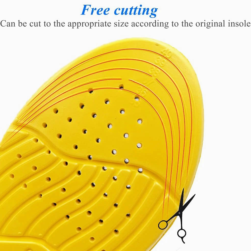 Shoe Inserts Pad Soft Sport Insoles Memory Foam Breathable Outdoor Running Silicone Gel Cushion Orthopedic Insoles EU 35-47 Size (Size : XL EU 44-47)