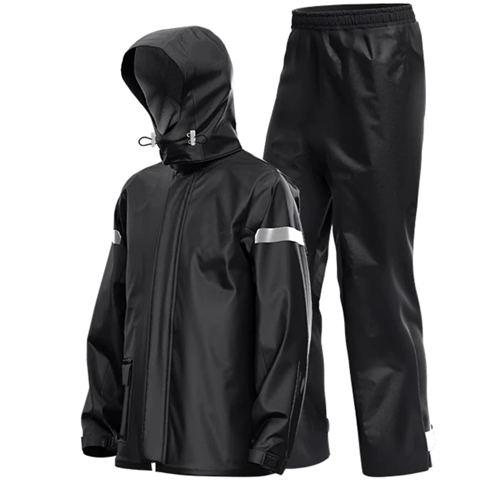 Poncho impermeable Poncho impermeable para adulto, Chaqueta impermeable for lluvia, traje impermeable for hombres y mujeres, impermeable ligero y transpirable, ropa impermeable a prueba de viento, cha