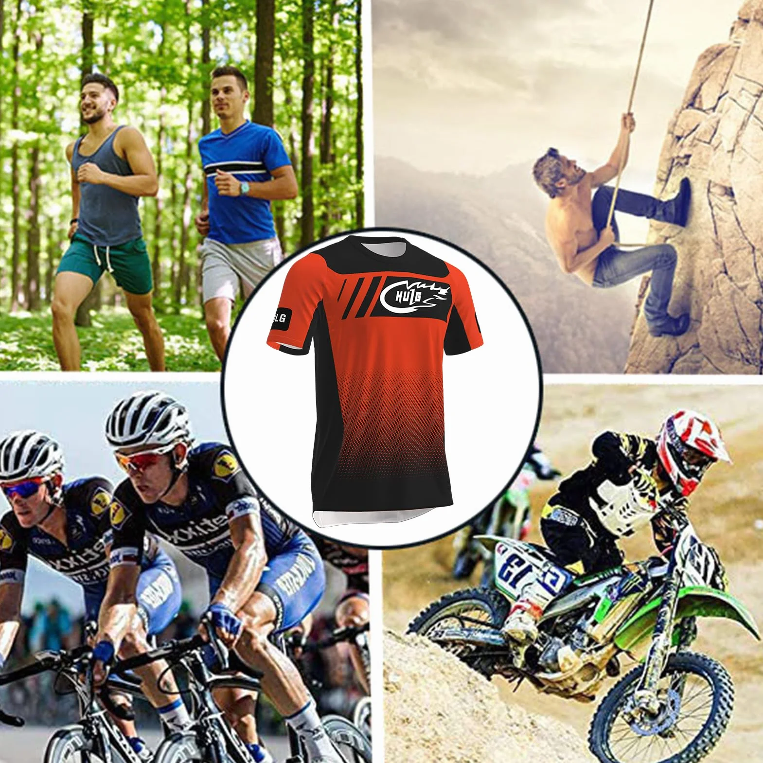 Jersey de MTB, Camisetas de Ciclismo Masculino, Camiseta MTB de Manga Corta para Hombres, ciclos de Ciclismo para Hombres, Camisa de Motocross, Camiseta BMX