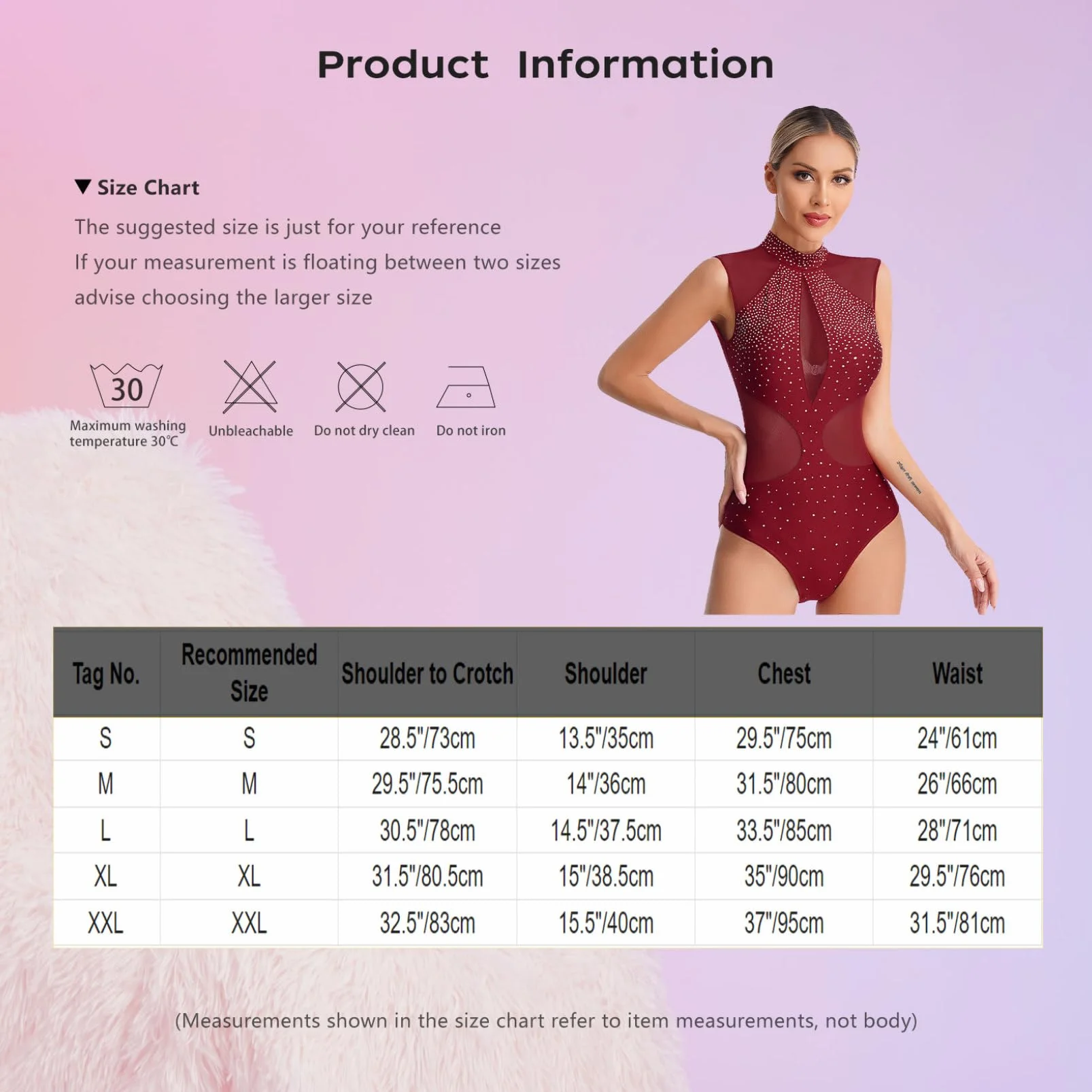 Maillot de Patinaje Artístico Danza Ballet para Mujer Adulto Brillantes Leotardo Gimnasia Rítmica Body sin Manga Retazos de malla Mono de Baile