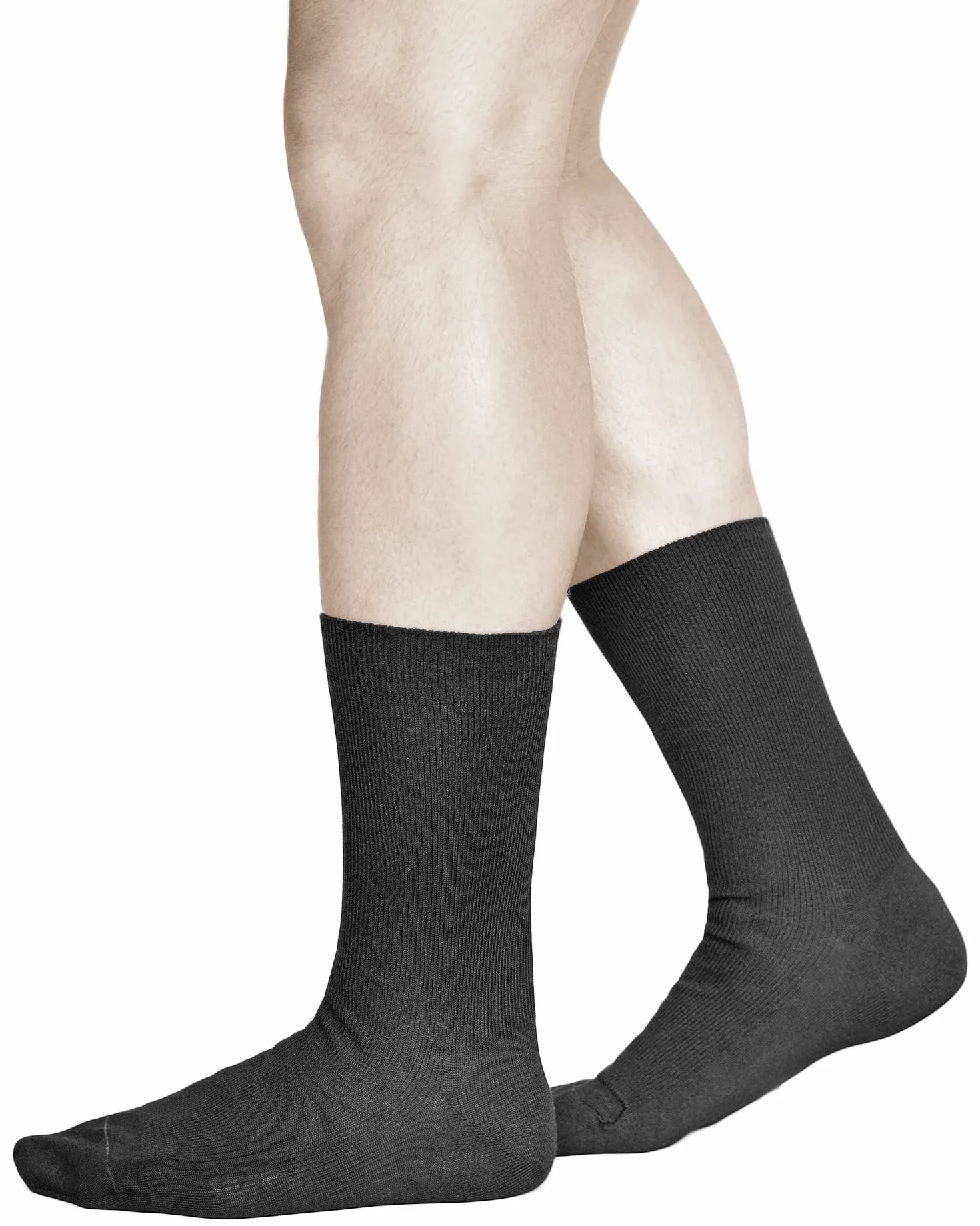 vitsocks Hombre Calcetines sin Goma Antipresión no Aprietan (3 PARES) Algodón Finos Verano Especiales sin Elástico