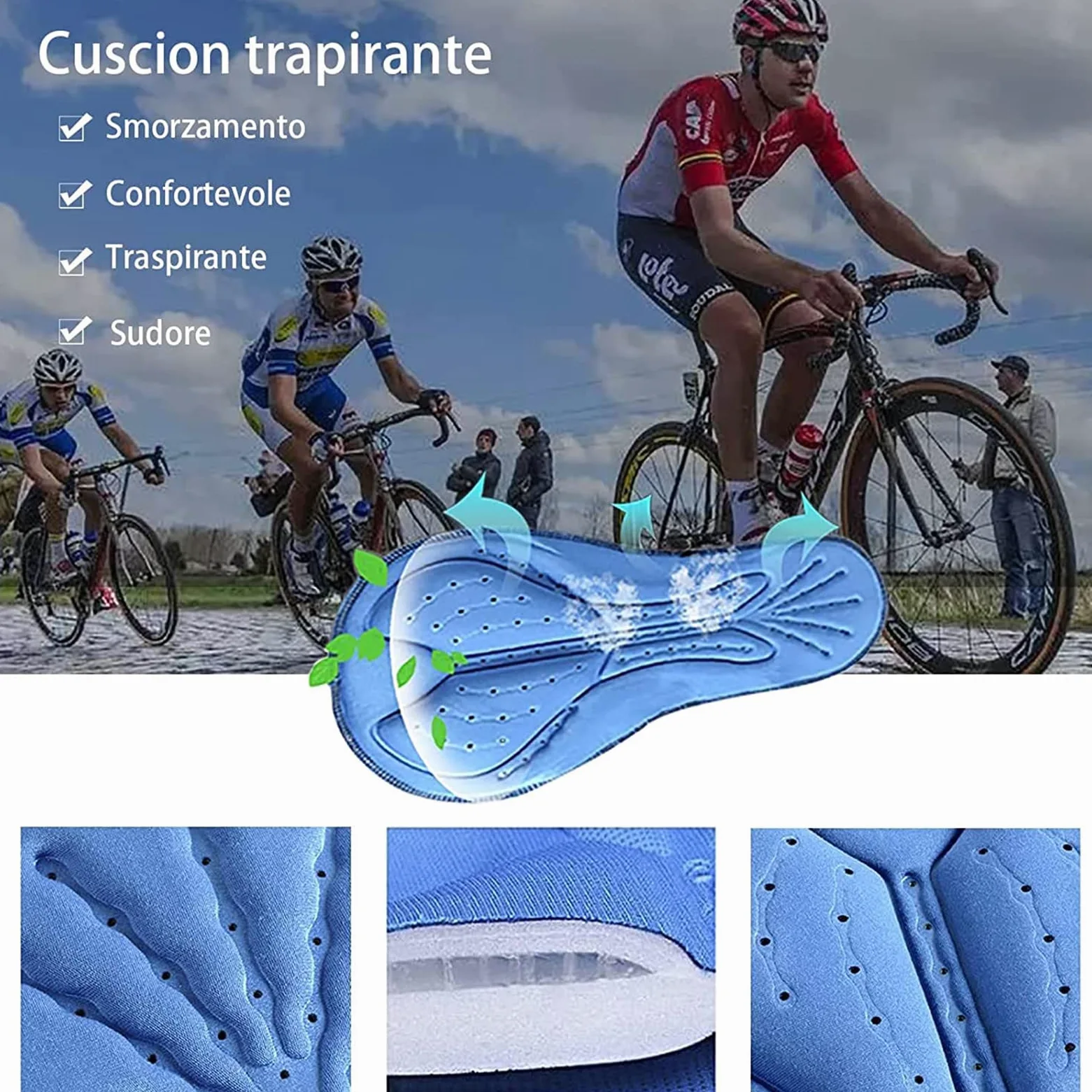 Summer Cycling Skinsuit Triatlón for Hombres, Pro Manga Corta Traje de Ciclismo con Gel Pad Ropa de Deporte Exterior Triatlón Ropa