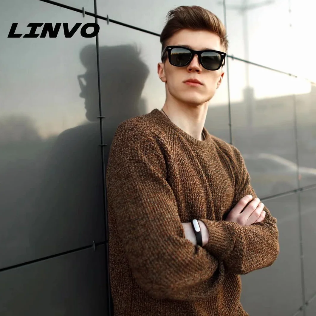 LINVO Gafas de Sol Polarizadas Hombre Mujer Protección UV Estilo Retro 80's