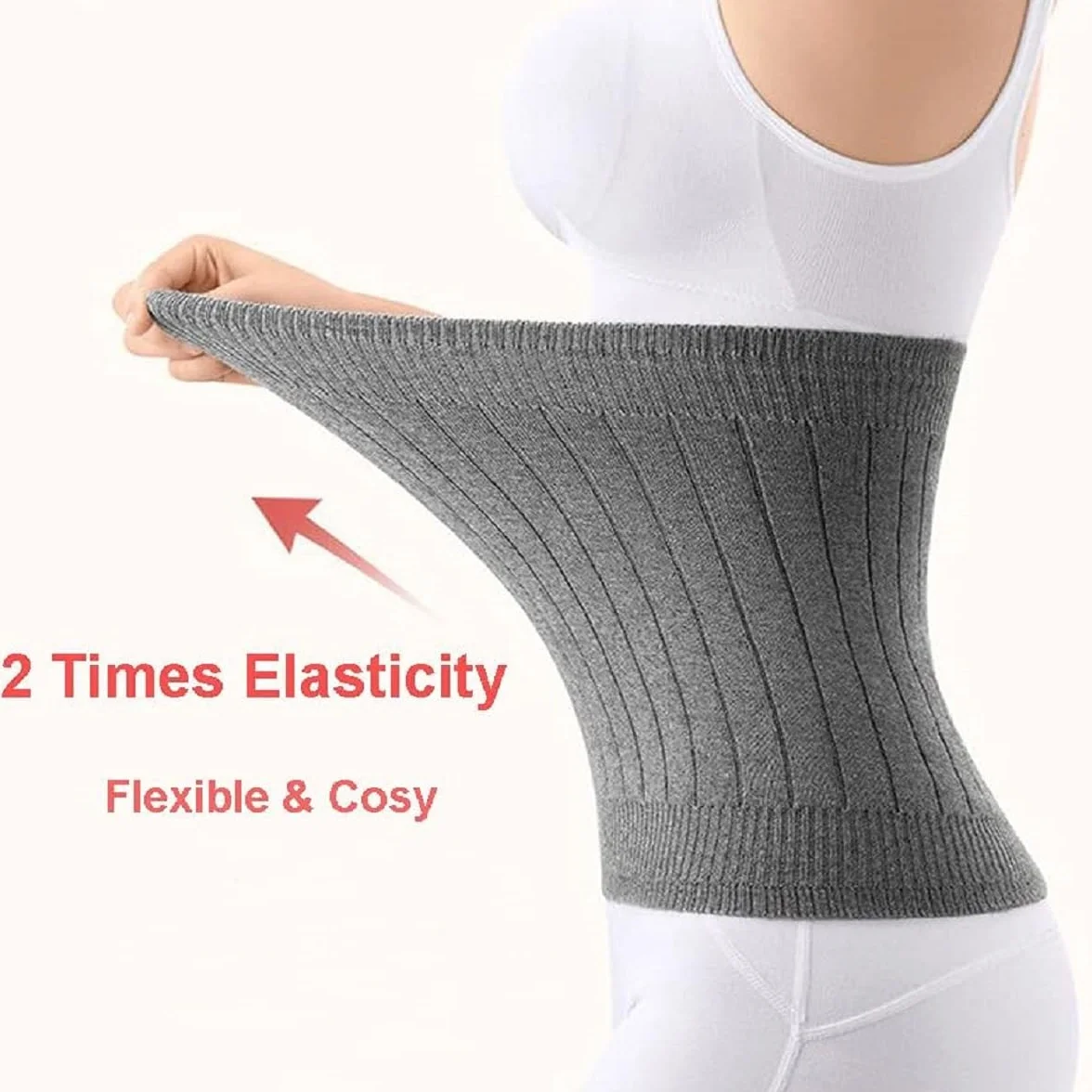 Kiuiom Calentador de Espalda,Cinturón de Calor para Lumbares,Cinturón Calentador de Invierno,Faja Lumbar Caliente para Hombres Mujeres para Cintura de Apoyo Caliente Dolores Menstruales