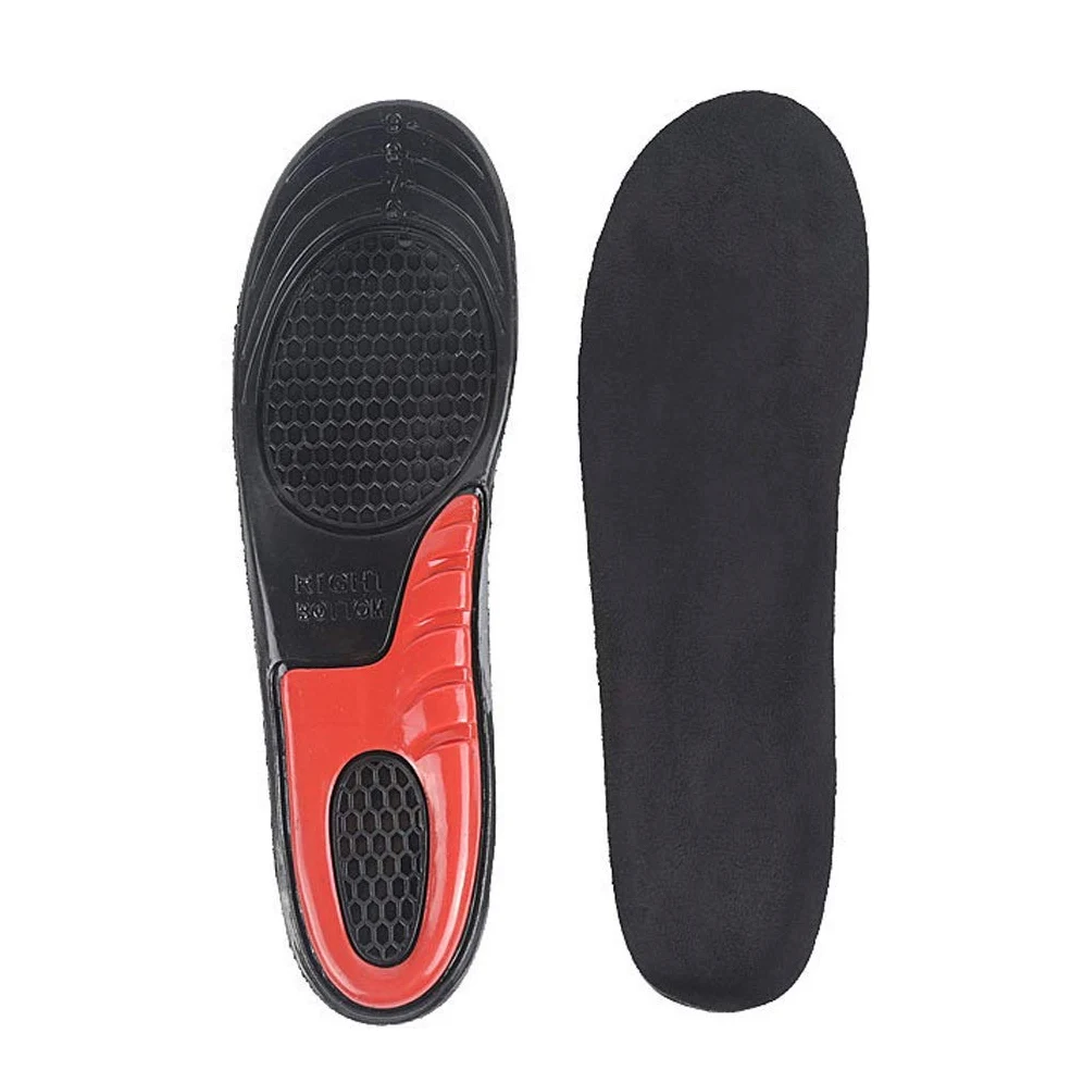 EDDGE 1 par de Soporte de Arco ortopédico de Gran tamaño for masajear Plantillas de Gel Antideslizante de Silicona Suave for Calzado Deportivo for Hombre y Mujer (Color : Black, Size : L)