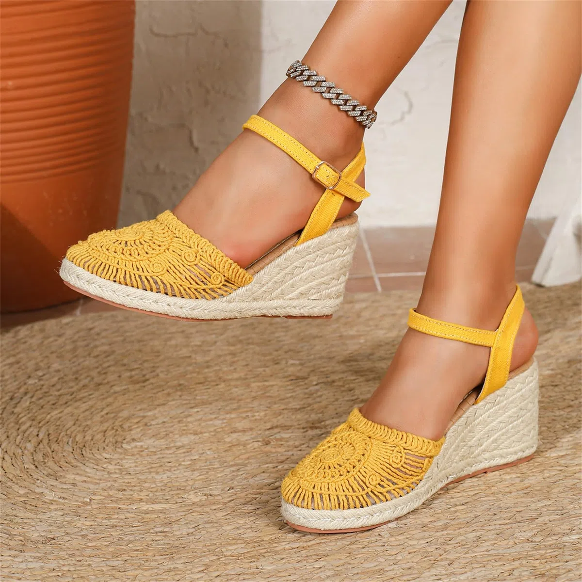 Genérico Sandalias Mujer Verano Frescas Y Confortables, Ideales Para Días Calurosos, Zapatos Verano Mujer Fáciles De Combinar Con Cualquier Look