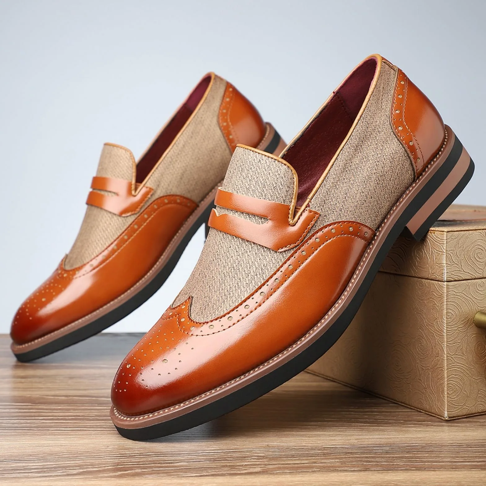 Hixingo Zapatos de Vestir Hombre Piel | Zapatos Elegantes de Traje para máxima comodidad durante todo el día. para oficina, negocios, bodas y eventos