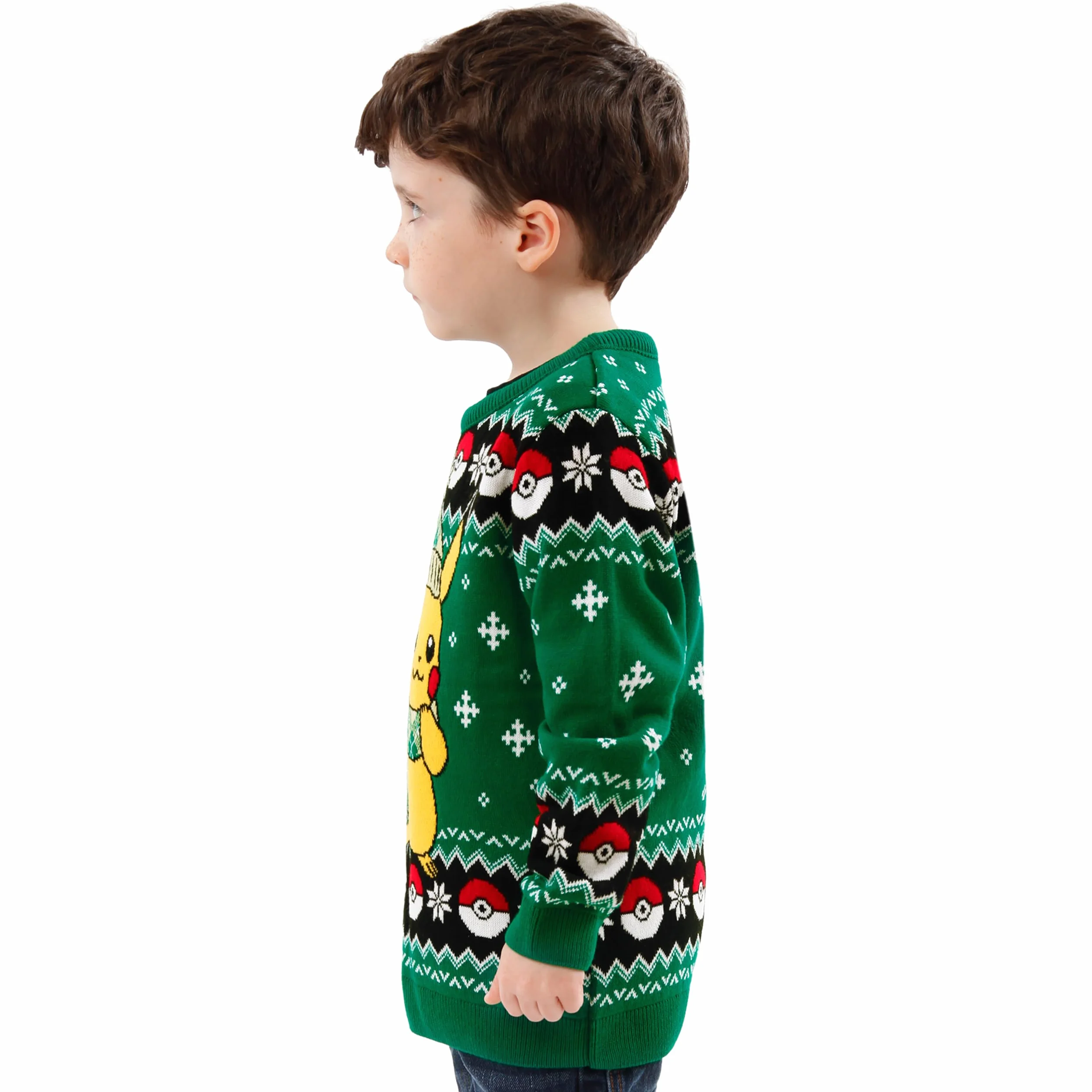 Camiseta Pokémon Navidad Pikachu para niños