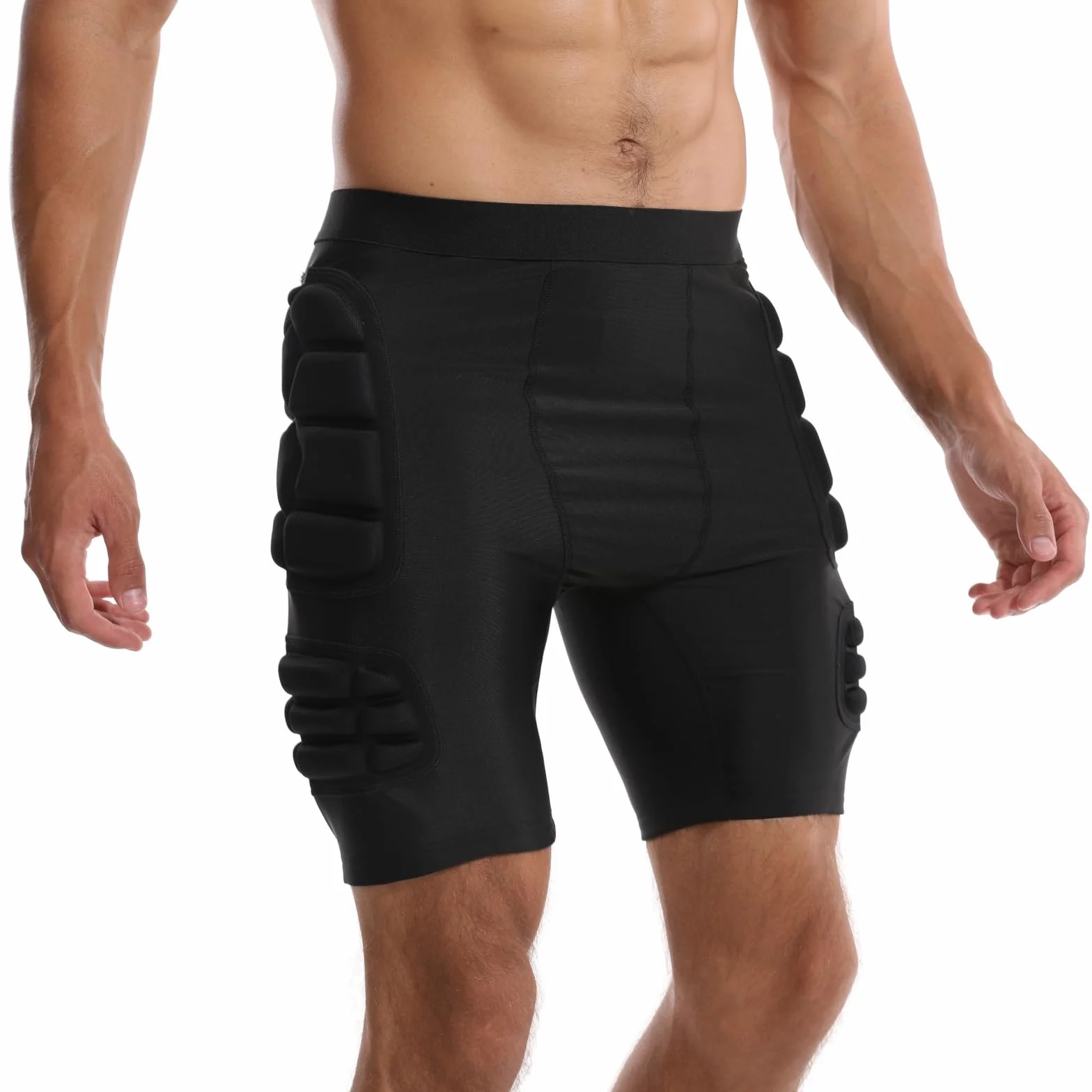 Topeter Pantalones cortos de portero, protectores acolchados para portero, pantalones cortos de compresión deslizantes