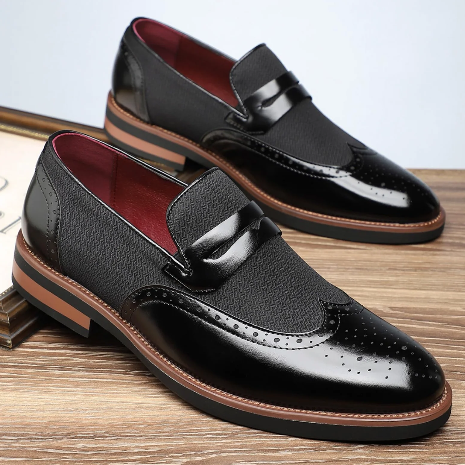 Hixingo Zapatos de Vestir Hombre Piel | Zapatos Elegantes de Traje para máxima comodidad durante todo el día. para oficina, negocios, bodas y eventos