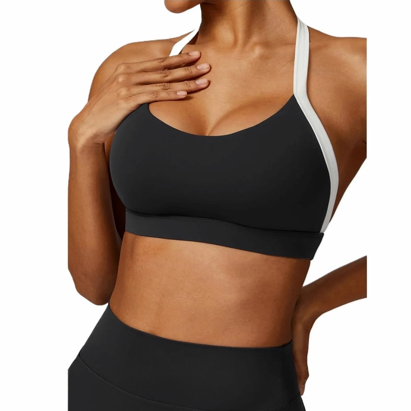 Mujer Conjunto de Ropa de Yoga Conjunto de yoga 2PCS Push Up Athletic Wear Gym Legging Fitness Bra Crop Top Trajes deportivos de manga larga