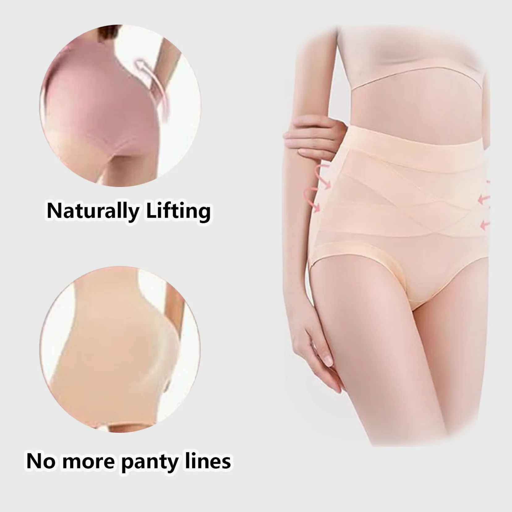 VZXATYOP Ropa Interior Moldeadora A Prueba De Fugas For Mujeres Soporte Adelgazante con Comodidad Invisible Bragas Absorbentes Sin Costuras For Incontinencia Leve