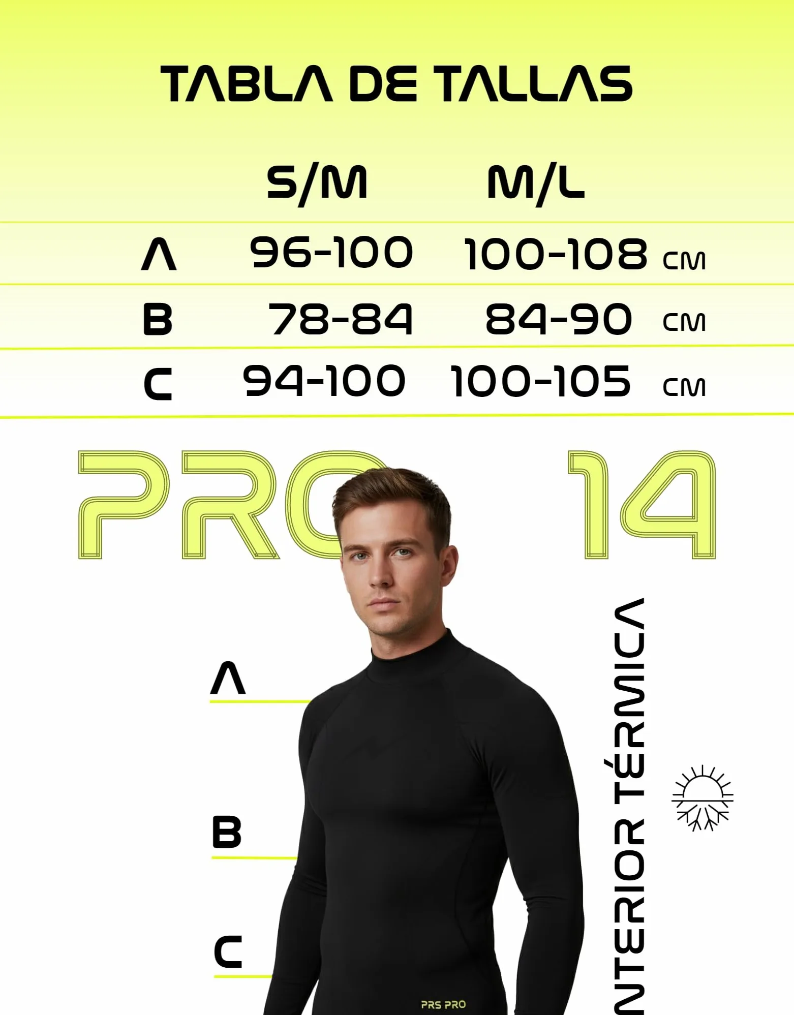 PRS Camiseta Térmica de Manga Larga para Hombre – Ropa para Hombre – Camiseta de Running Transpirable – Cuello Cisne Sin Costuras de Secado Rápido (Negro, L/XL)