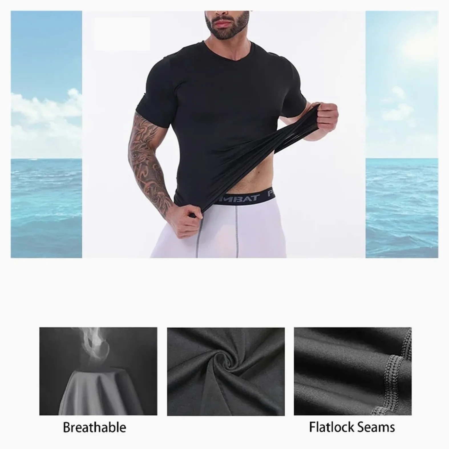 Camiseta CompresióN Hombre Camiseta de compresión for hombre, Fitness, gimnasio, moldeador de cuerpo, deporte, correr, camisetas, camisetas de manga corta de secado rápido, ropa moldeadora masculina C
