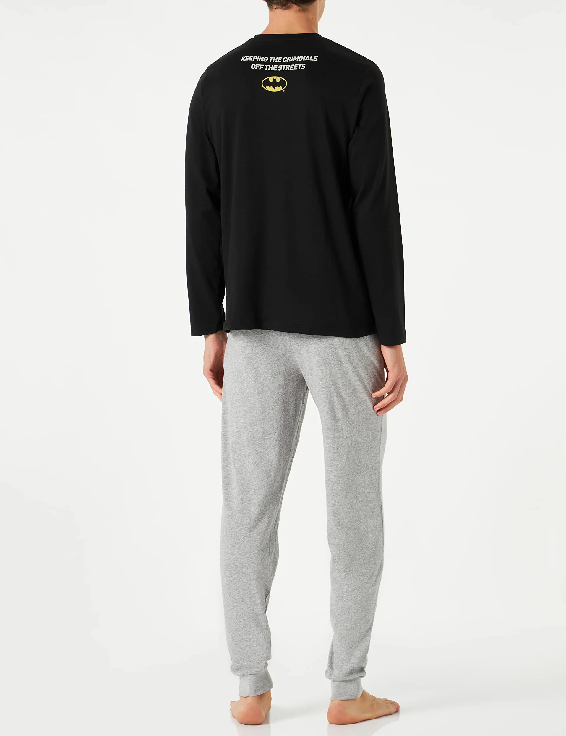 CERDÁ Life'S Little Moments Pijama Hombre Invierno de Batman 100% de Algodón con Camiseta Manga Larga Y Pantalon Largo Juego de Pijama Hombre