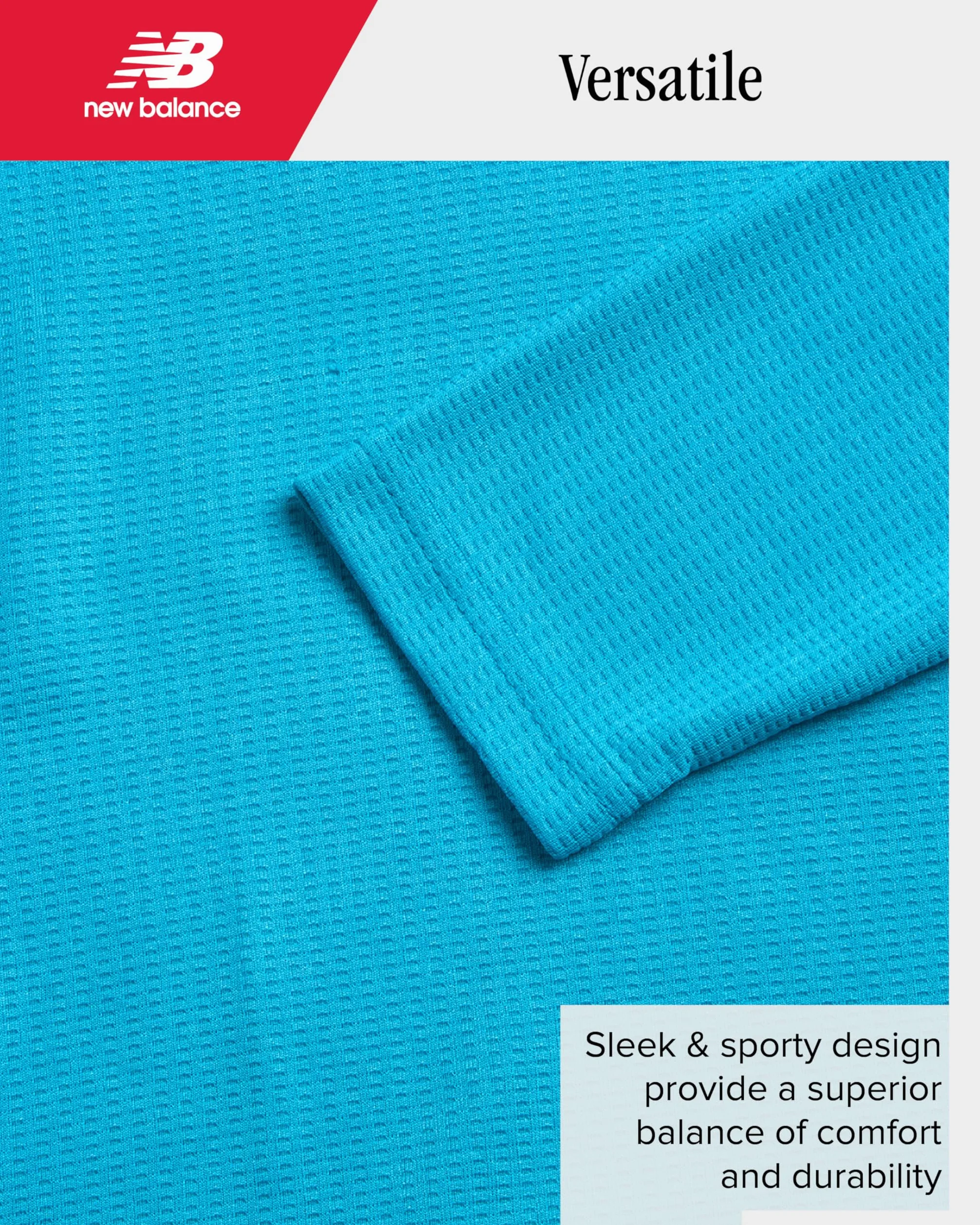 New Balance Boys' T-Shirt - Thermal Waffle Knit Long Sleeve Shirt (Size: 4-20), Size 14/16, Sky Blue