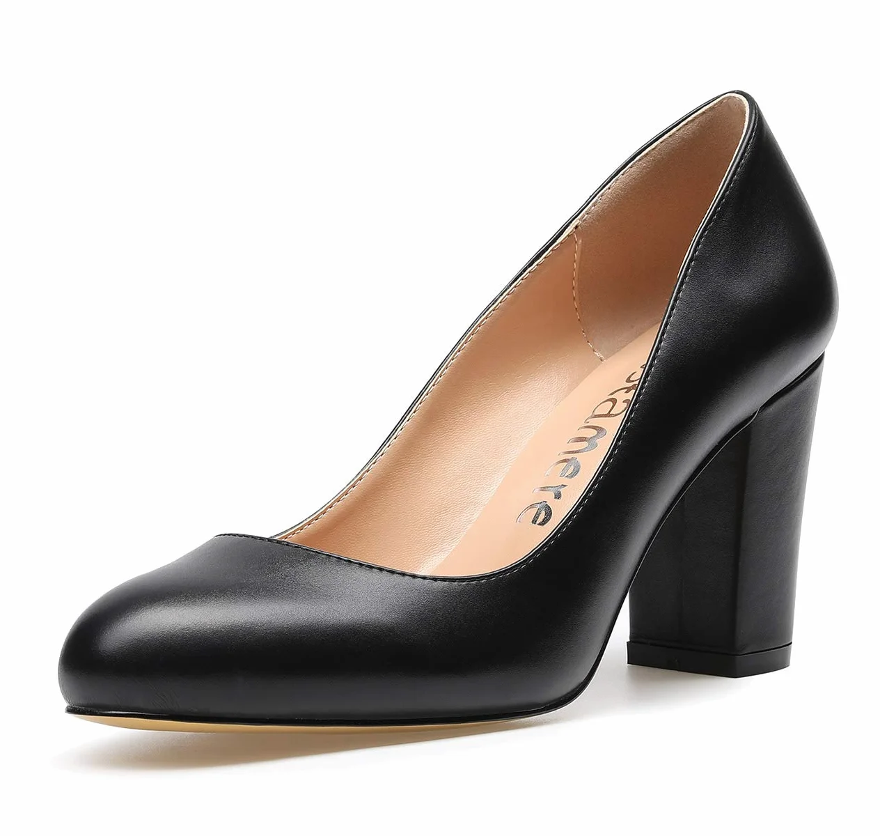 Castamere Zapatos de Tacón Mujer Punta Redonda Ancho Tacón 8CM
