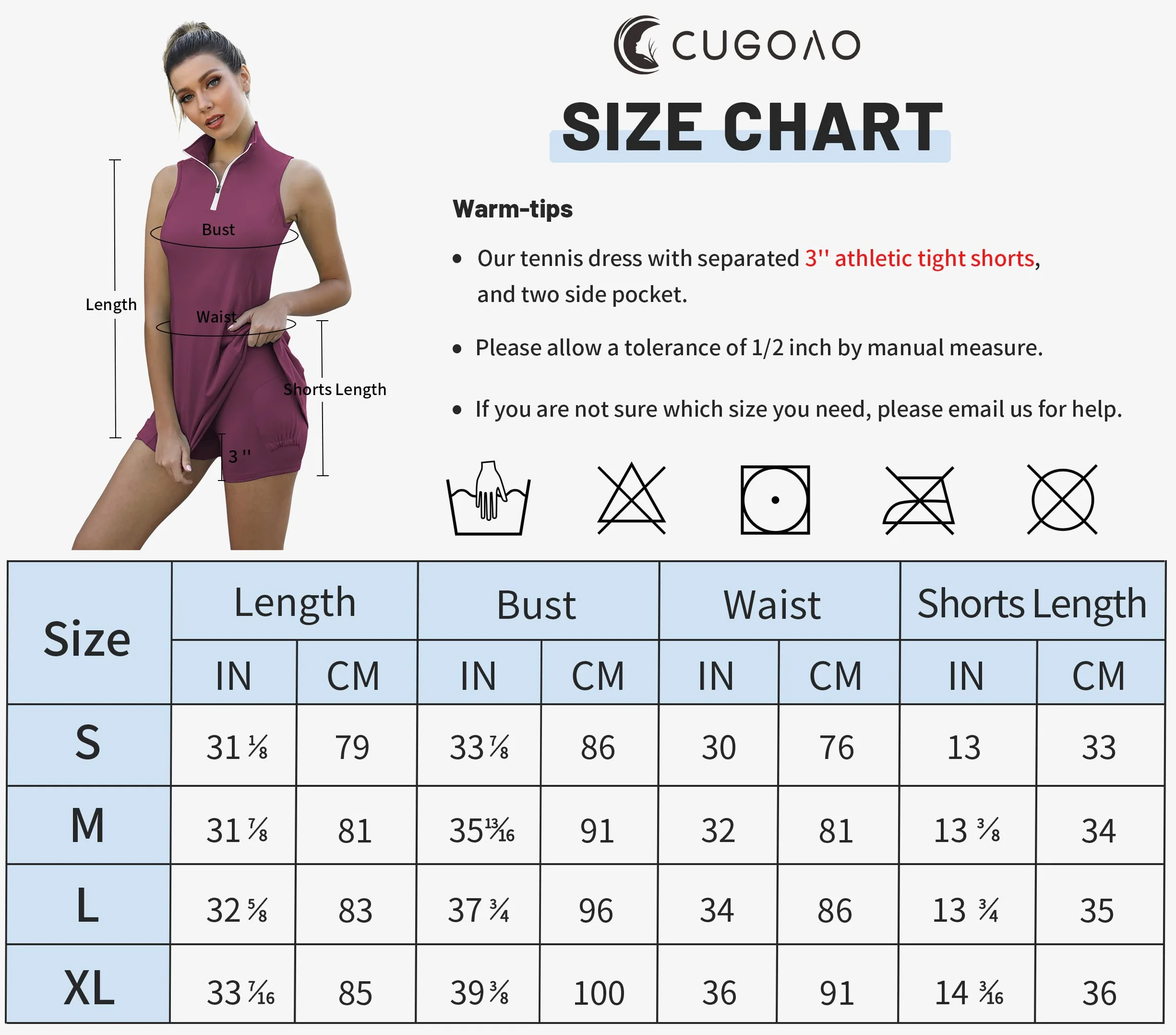 Vestido de Tenis para Mujer con Pantalones Cortos Integrados y Bolsillos