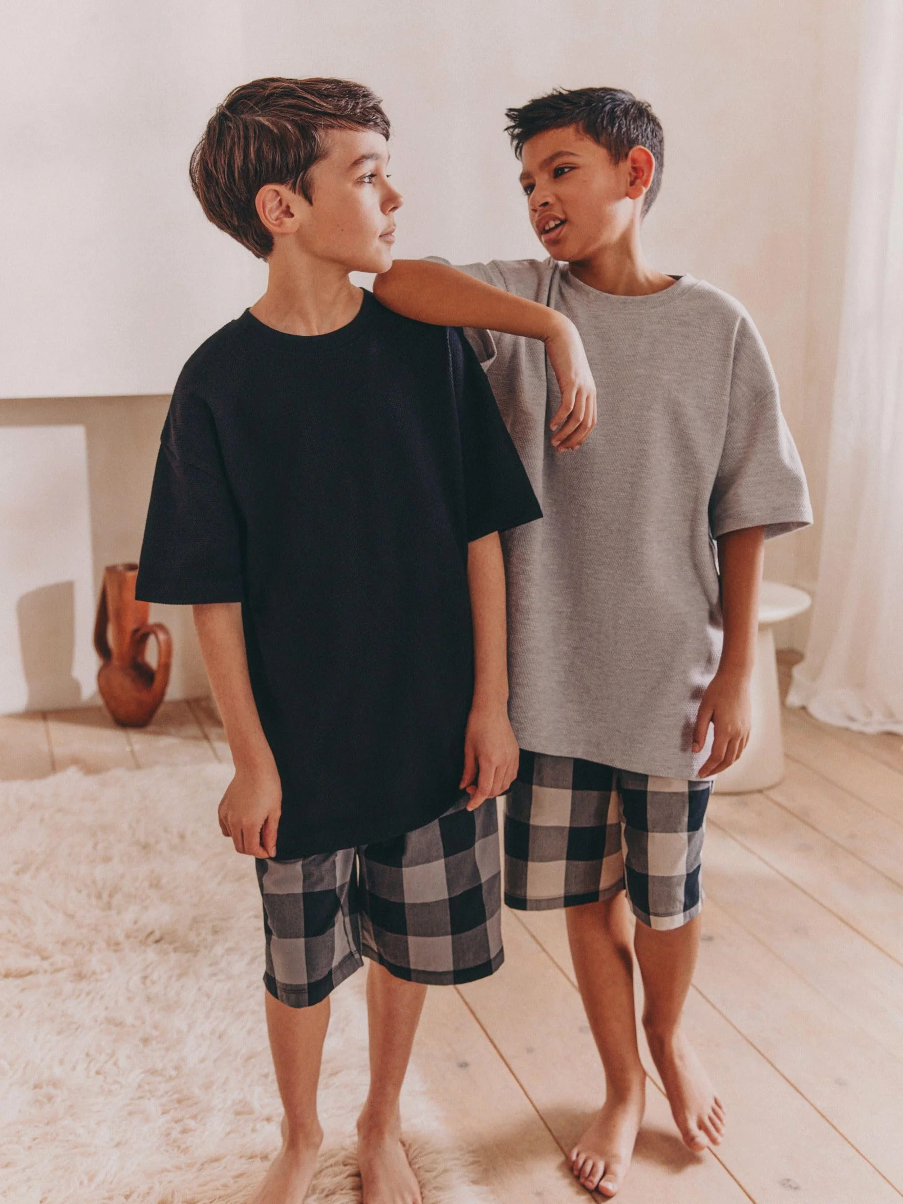 NEXT Niños Pack de Dos Pijamas Cuadros