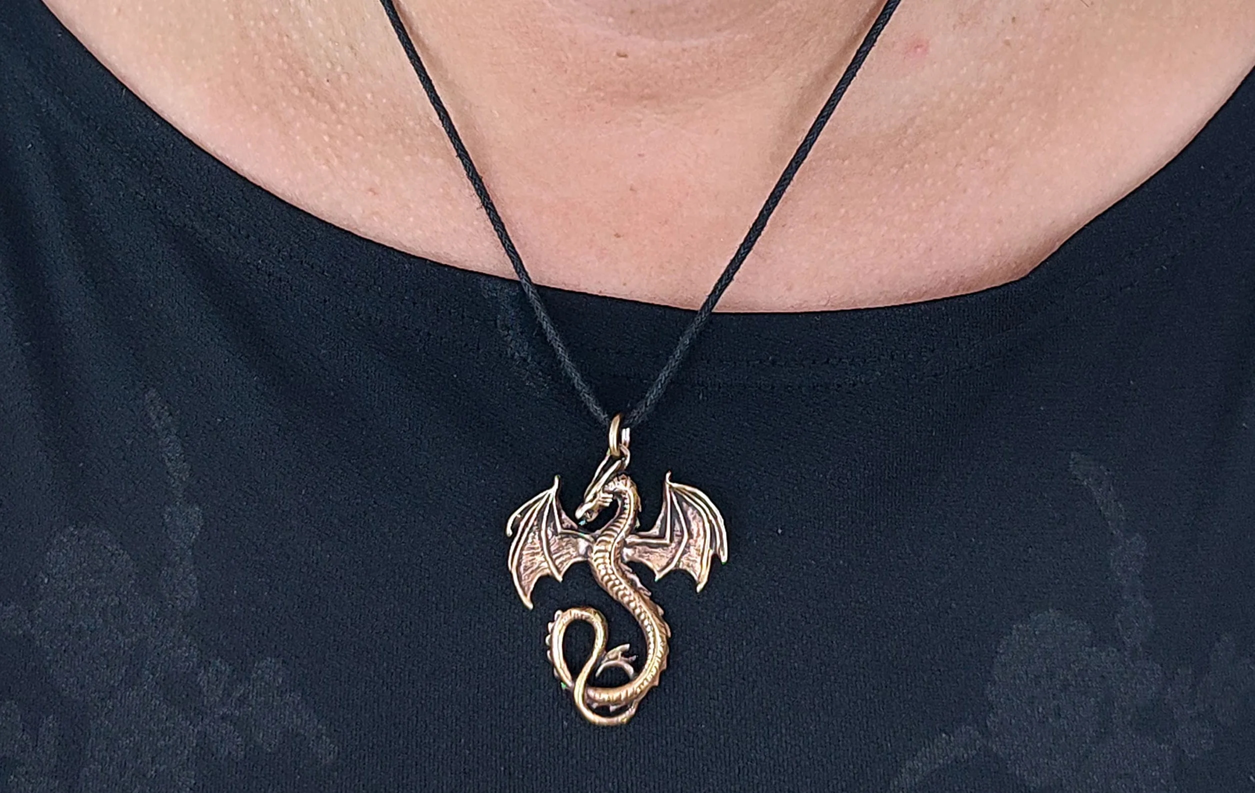 Gran Dragón Colgante de bronce nº 11