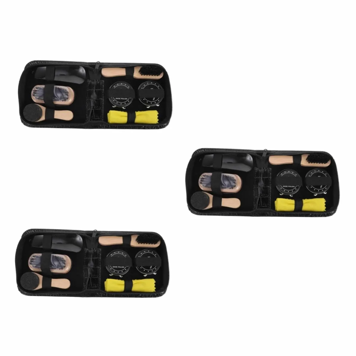 SHERCHPRY 3 Juegos Herramienta Para Pulir Zapatos Cepillo De Limpieza De Zapatos Cepillo Para Pulir Brown