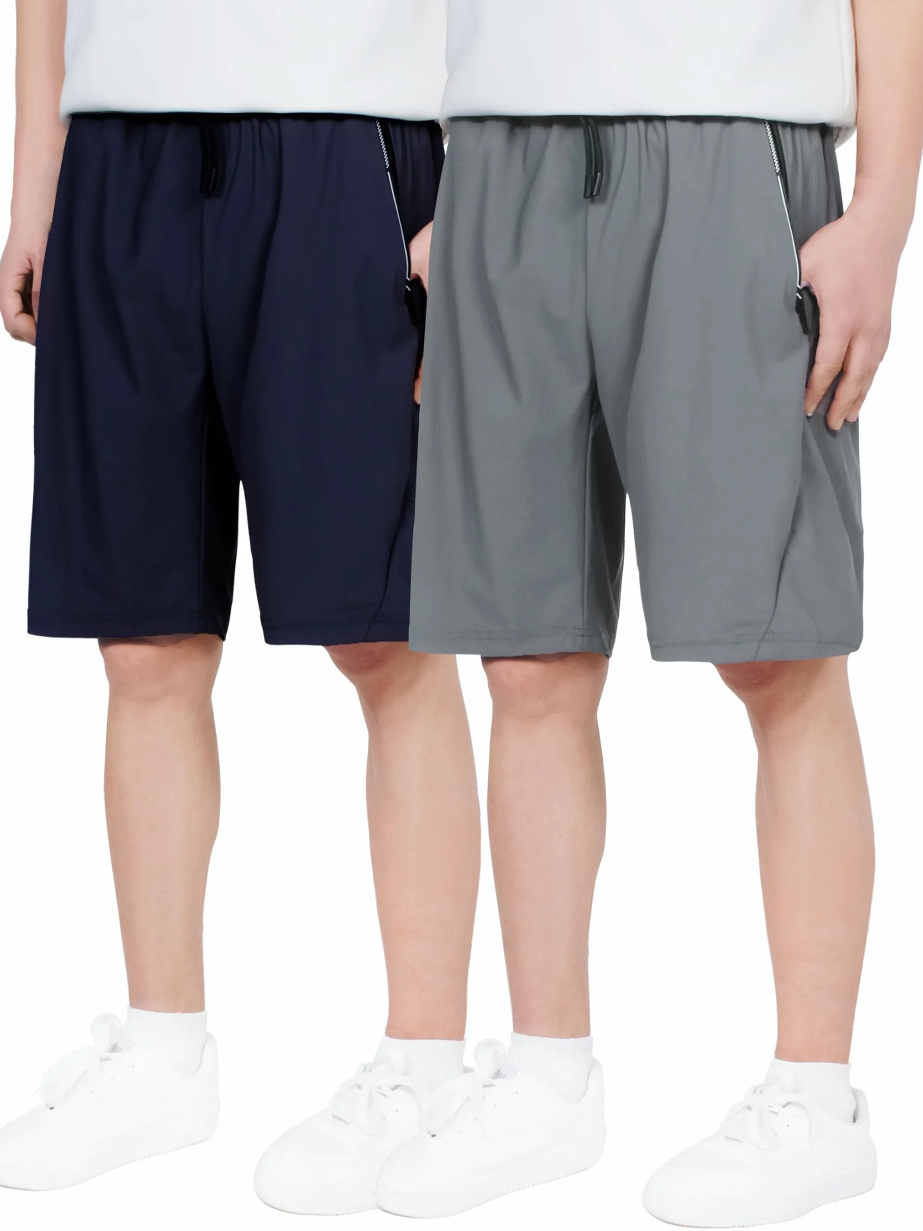 CAMLAKEE Pantalones Cortos de Secado Rápido para Niños, Deportes de Verano