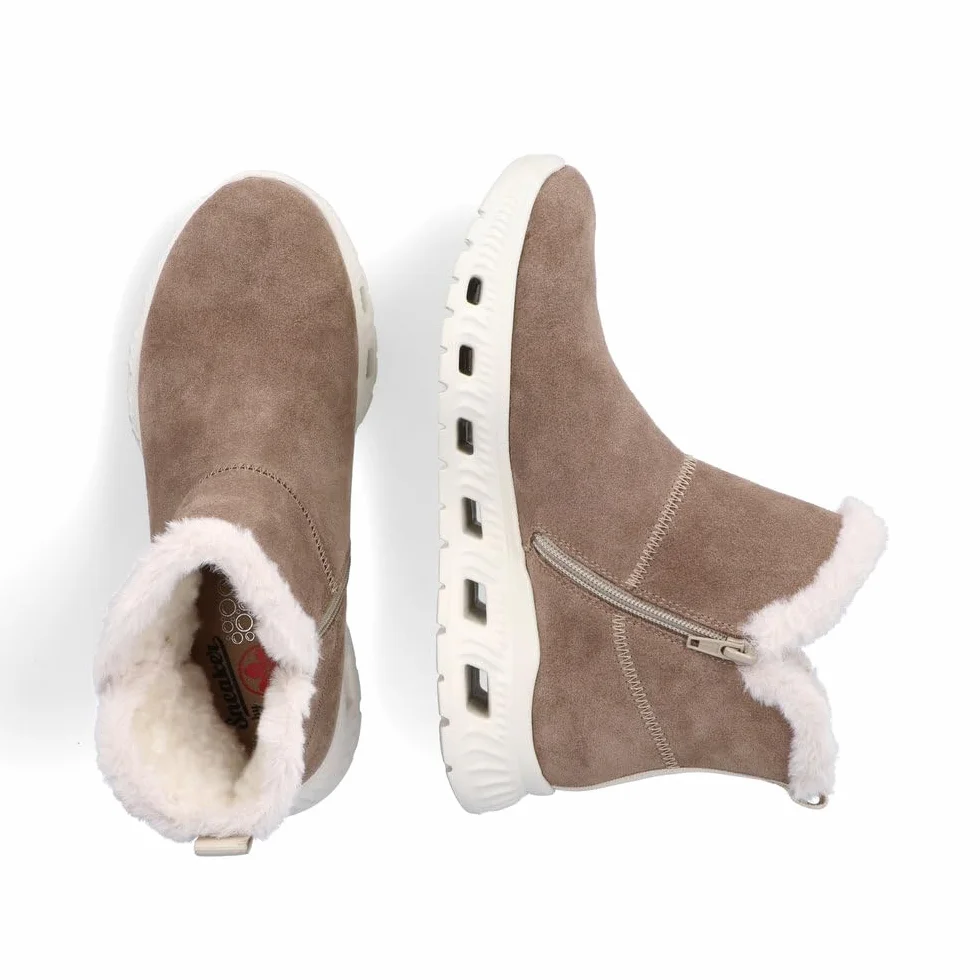 Rieker Mujer Botas M6050, señora Botas de Invierno,Repelente,riekerTEX
