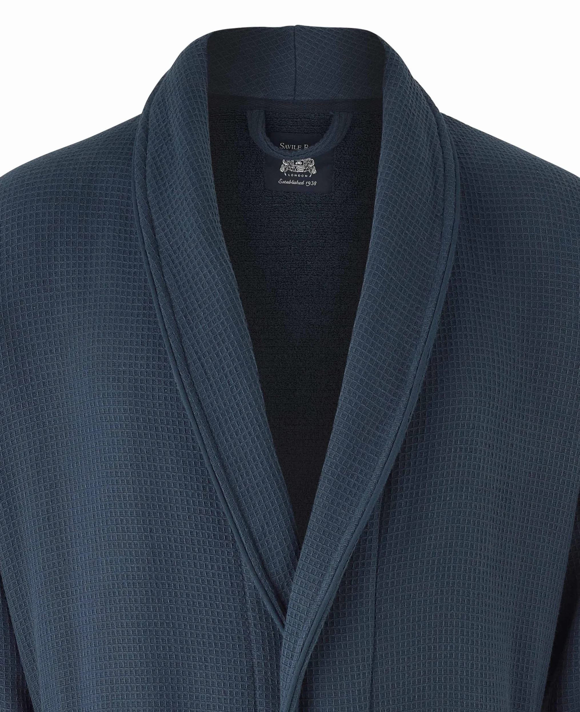 THE SAVILE ROW COMPANY LONDON Albornoz de algodón de lujo para hombre con forro de algodón de rizo