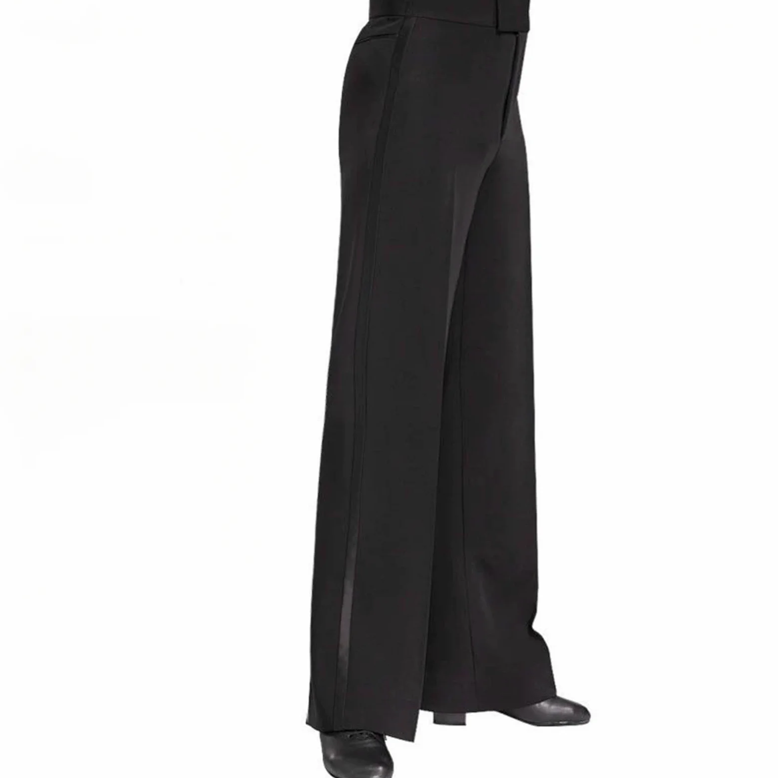 Pantalones De Baile Salón con Banda Lateral For Hombre, Rectos, Jazz, For Latino, For Práctica para Hombre, Salsa, Jazz, Danza