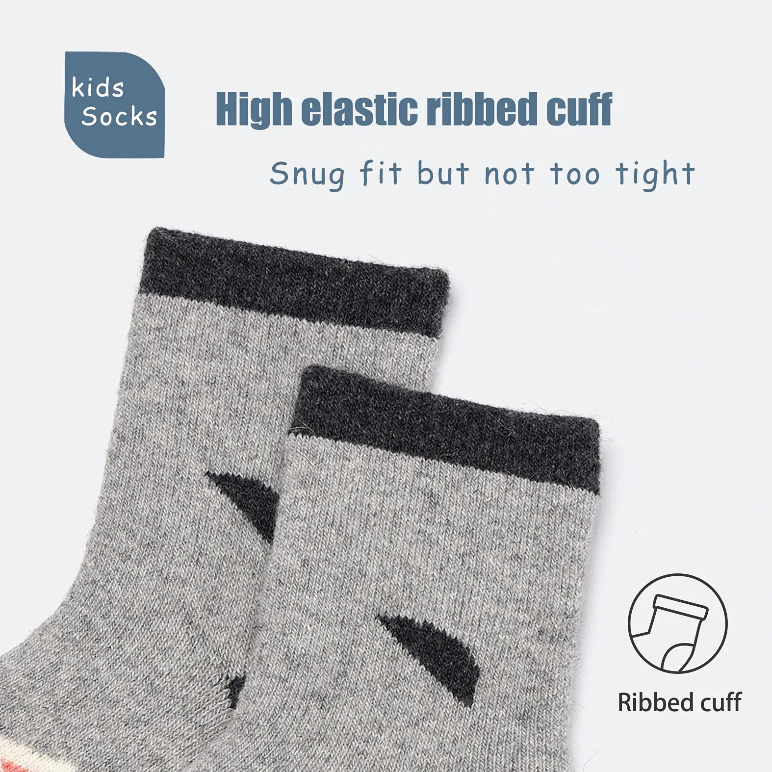 Calcetines de lana para niñas, calcetines cálidos de invierno, calcetines térmicos gruesos para niñas, 6 pares