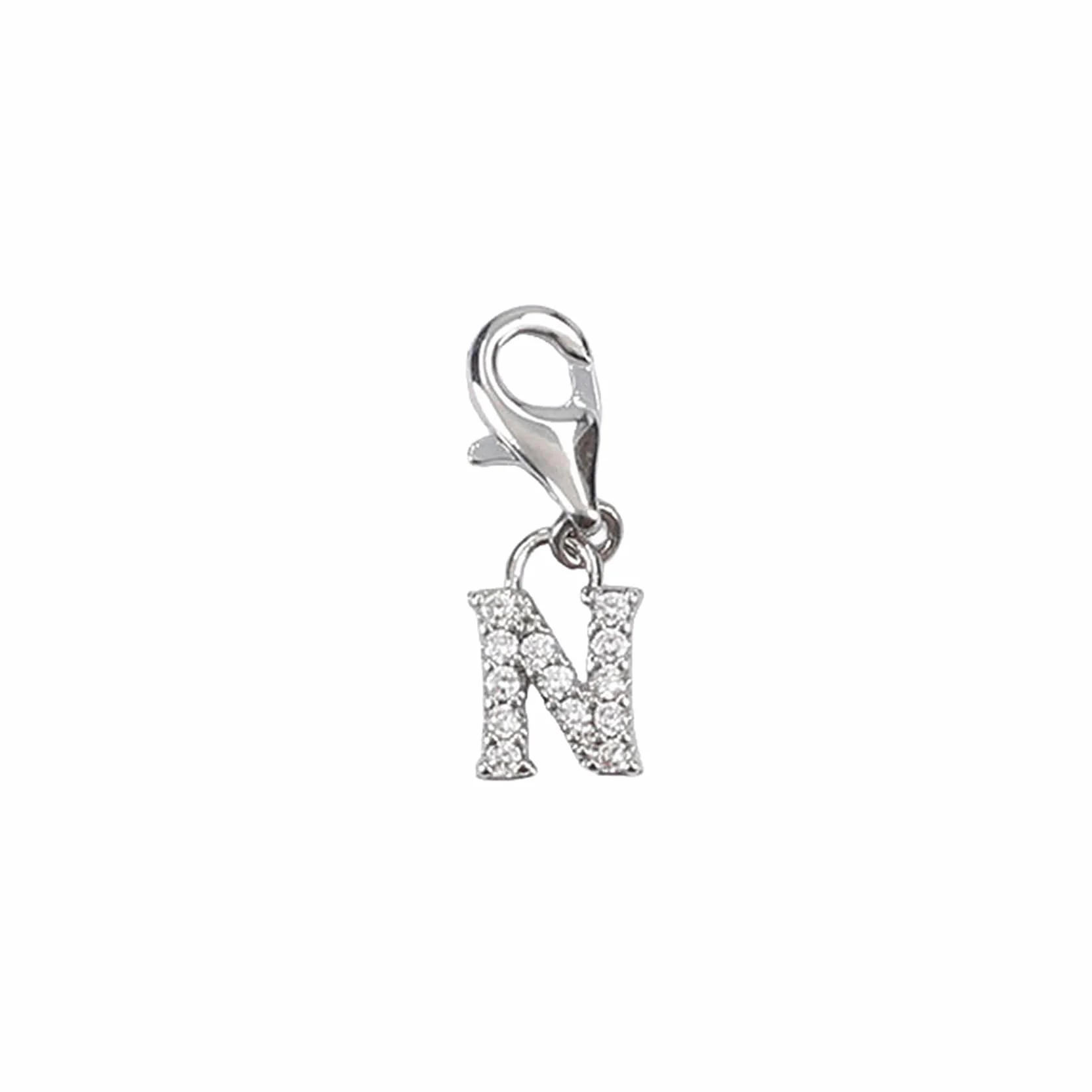 Depesche 11785-027 Charms Exprésate - Colgante para Collares y Pulseras, Letra N, Plateado, como pequeño Regalo