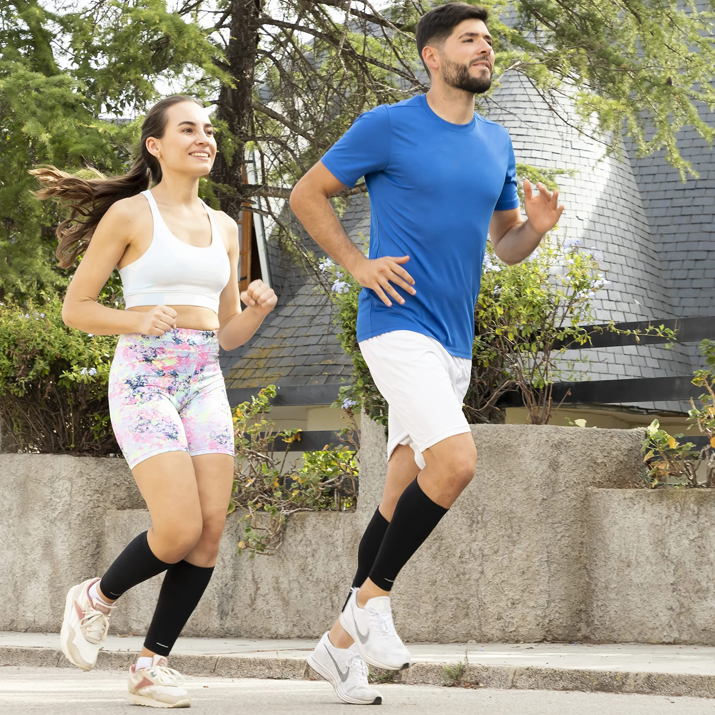 InnovaGoods Slexxers Pantorrilleras Deportivas de Compresión Unisex adulto (Pack de 1)