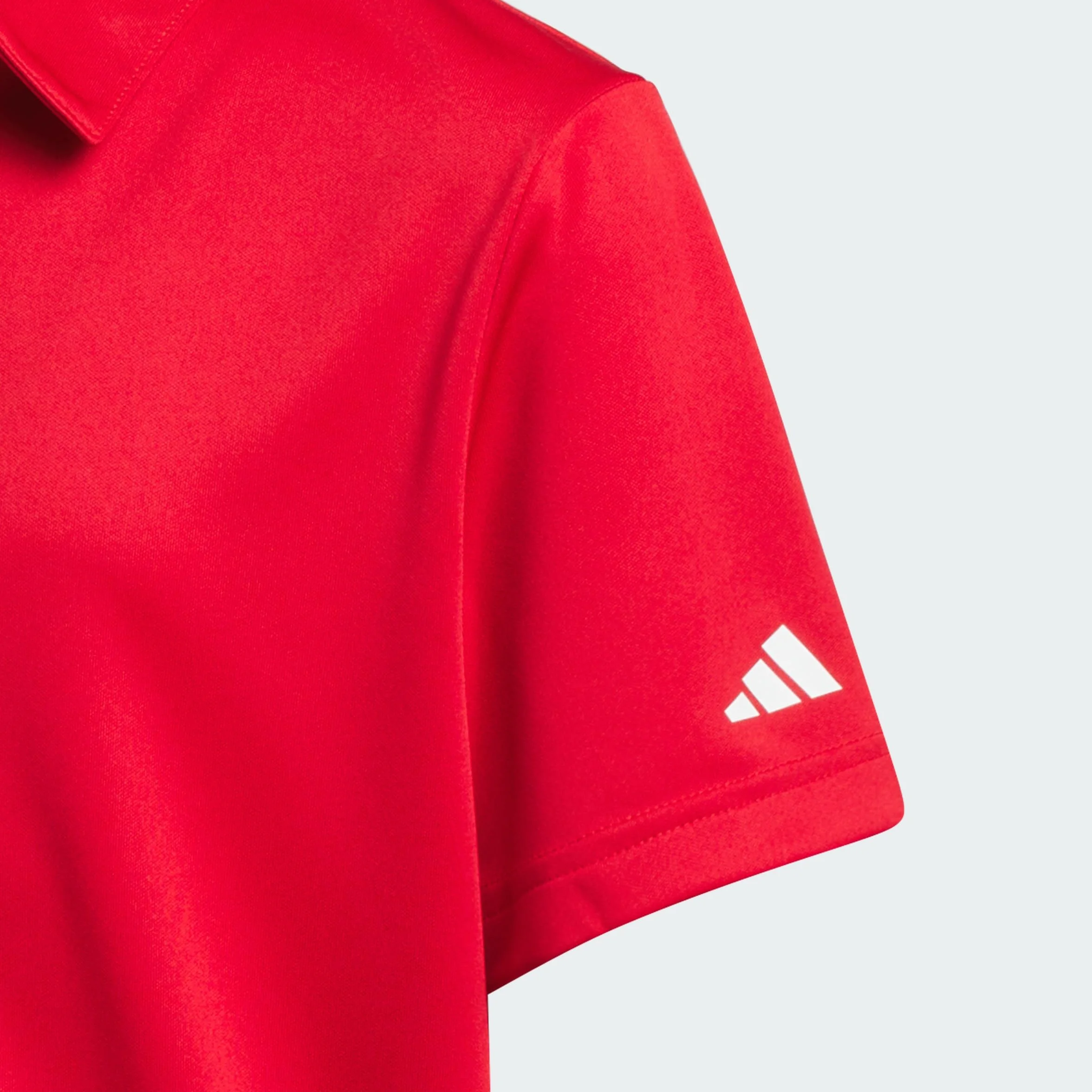 Adidas Polo de Manga Corta para niños, poliéster Reciclado, Color Blanco