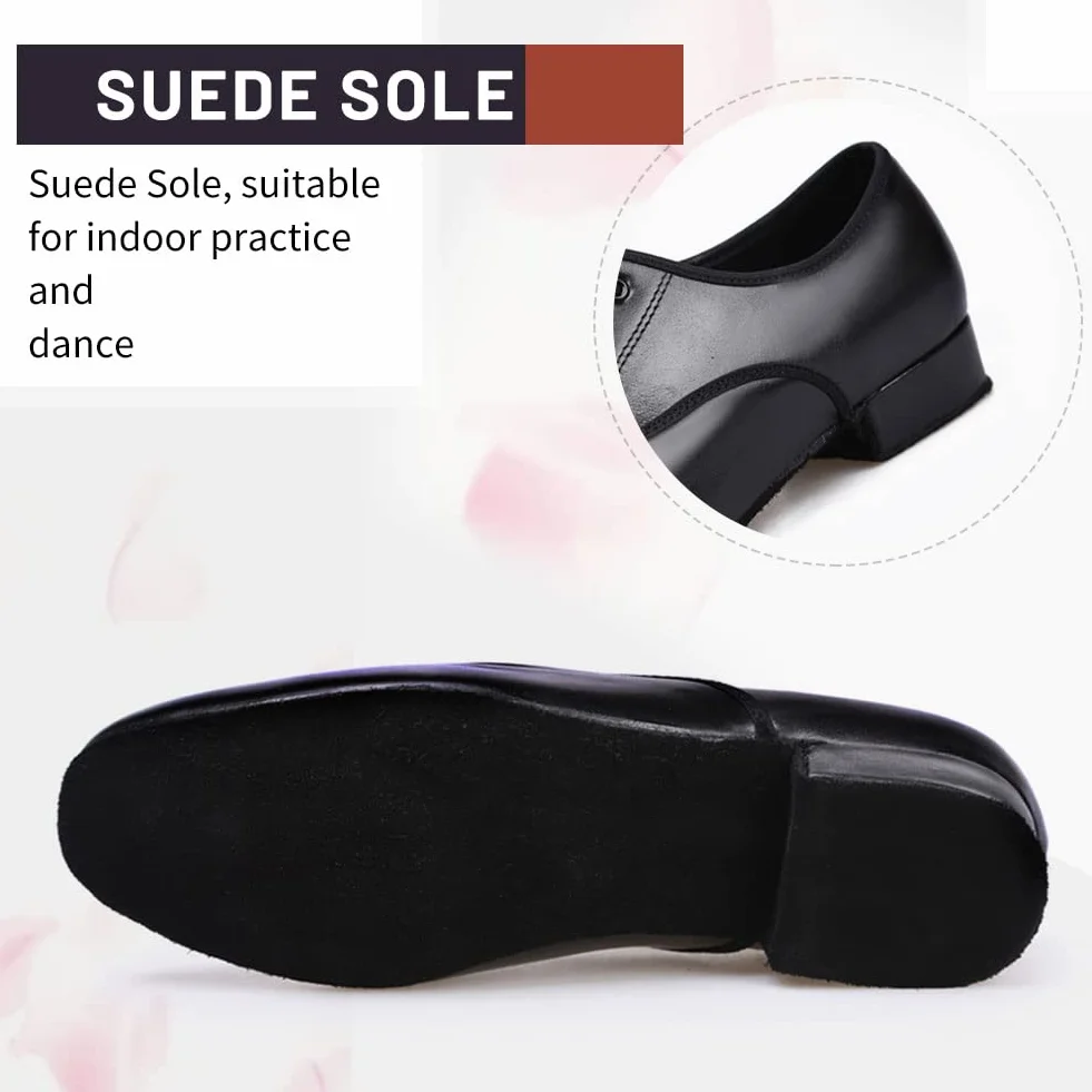 Zapatos de Baile Latino Hombre Moderno de tacón bajo Tango a Salsa práctic de salón Zapatos de Baile,Model-LHD401