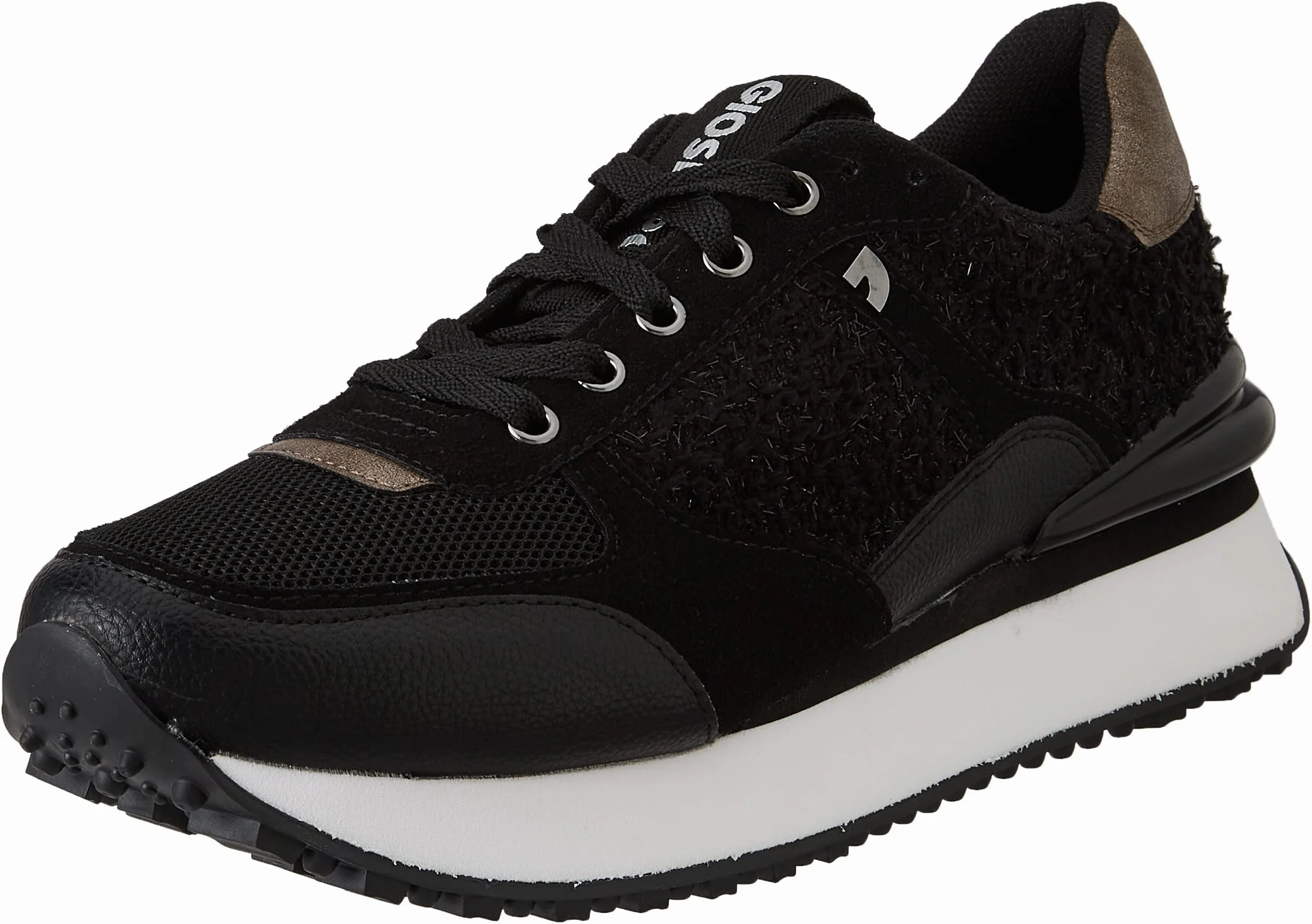 Sneakers Monocolor Off-White con Brillo para Mujer binsfeld