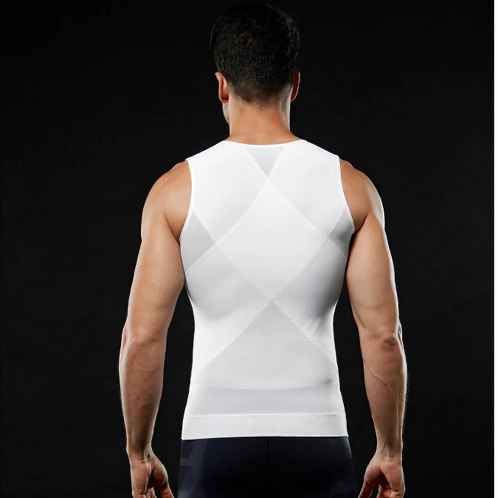 HLTYGWX Fajas para Hombres Control de Barriga Cuerpo Completo Adelgazante Body Cremallera Busto Abierto Esculpir