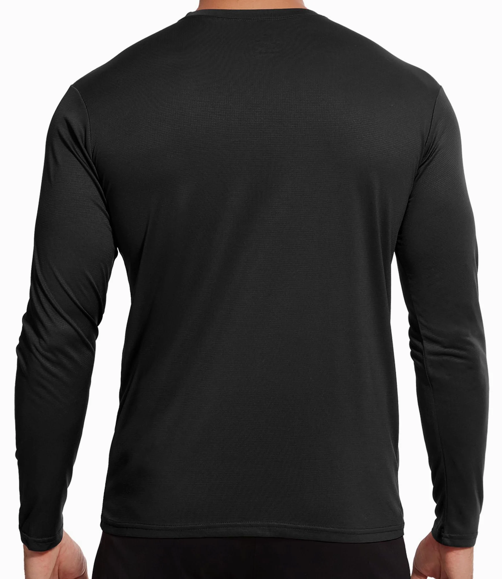 Kinglaman Paquete de 6/7 camisas ligeras de manga larga para hombre, ajuste seco, para entrenamiento, gimnasio, protección solar UPF SPF UV, secado rápido