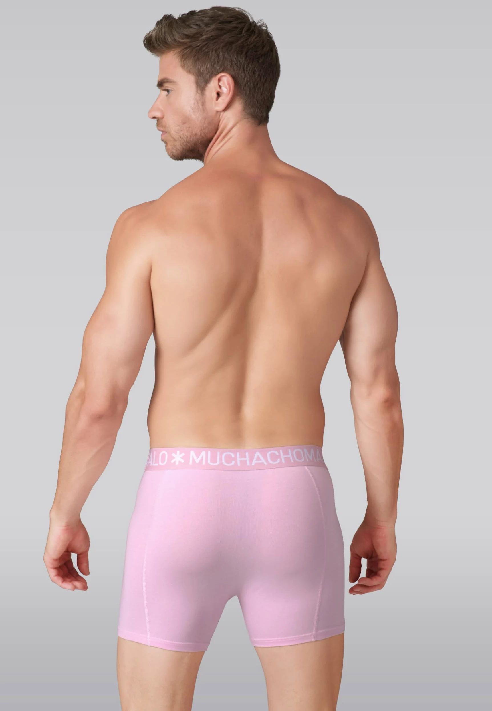 Muchachomalo Calzoncillos para Hombre, Ropa Interior Lisa de Algodón para Hombre, Pack de 7 Unidades, Bóxers Lisos de Corte Clásico con Cintura Elástica