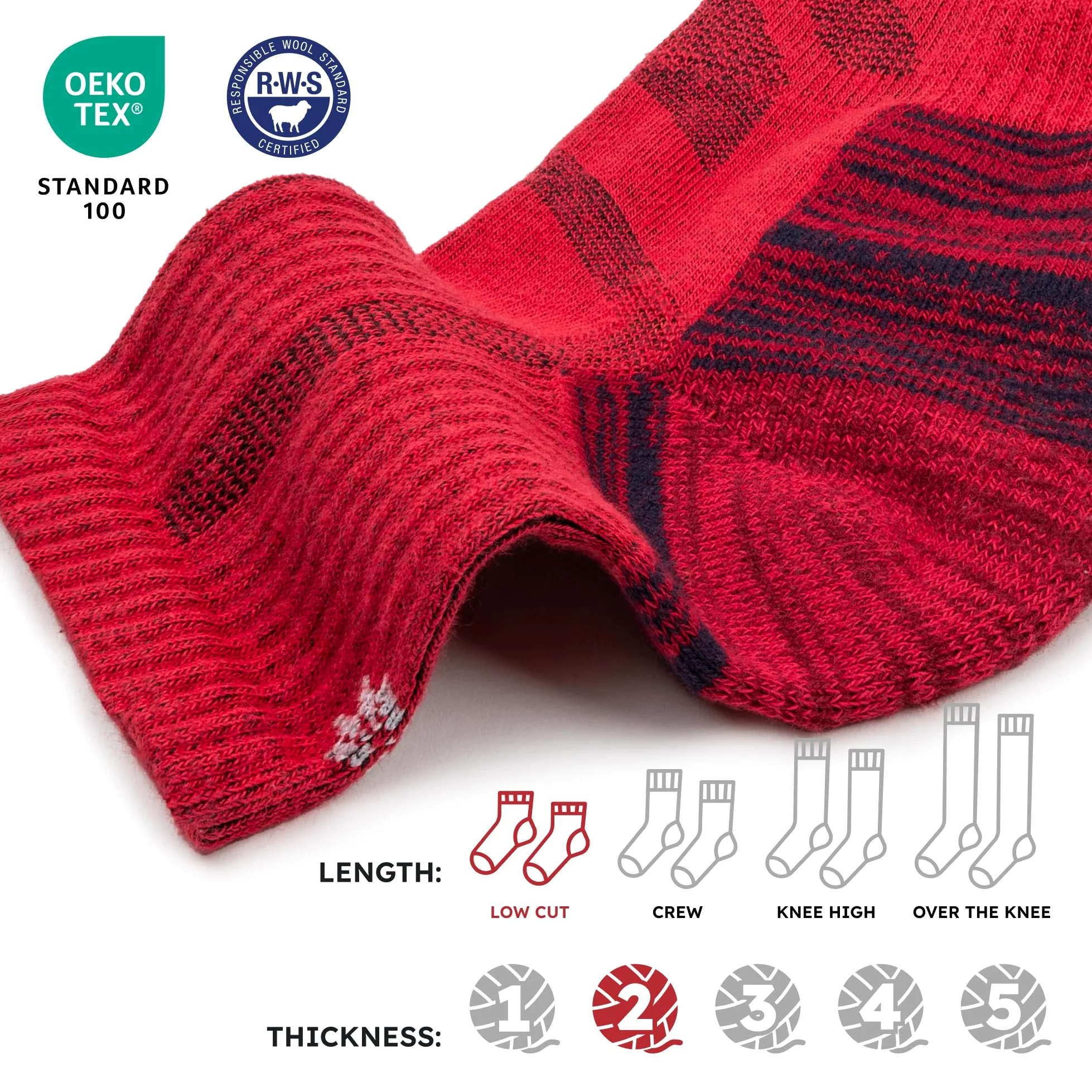 NORDIC Socks Calcetines Bajos Senderismo Lana Merino 5 pares | Antiampollas, Absorben la Humedad, Antiolor