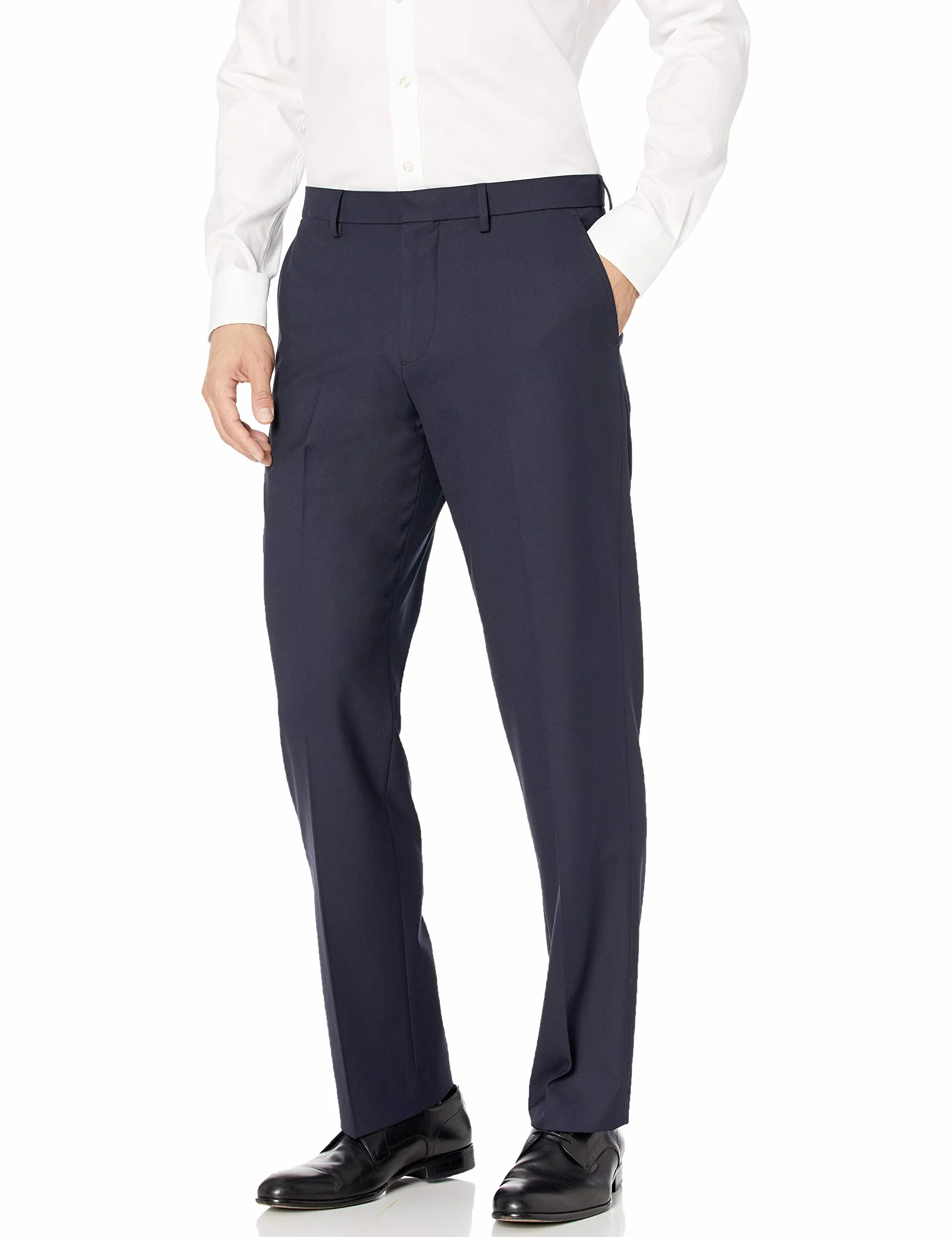 Amazon Essentials Pantalones de Vestir Elásticos de Corte Clásico y Resistentes a las Arrugas Hombre